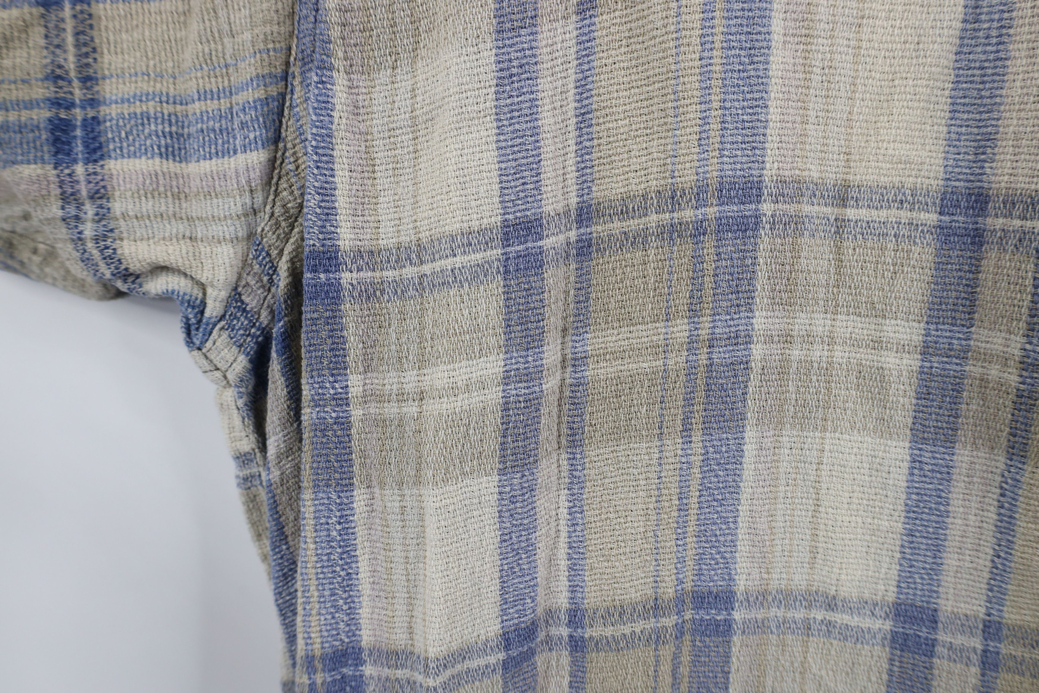 Vintage Vintage 90s Streetwear Cotton Knit Band Collar Button Shirt Size US XXL / EU 58 / 5 - 7 Thumbnail