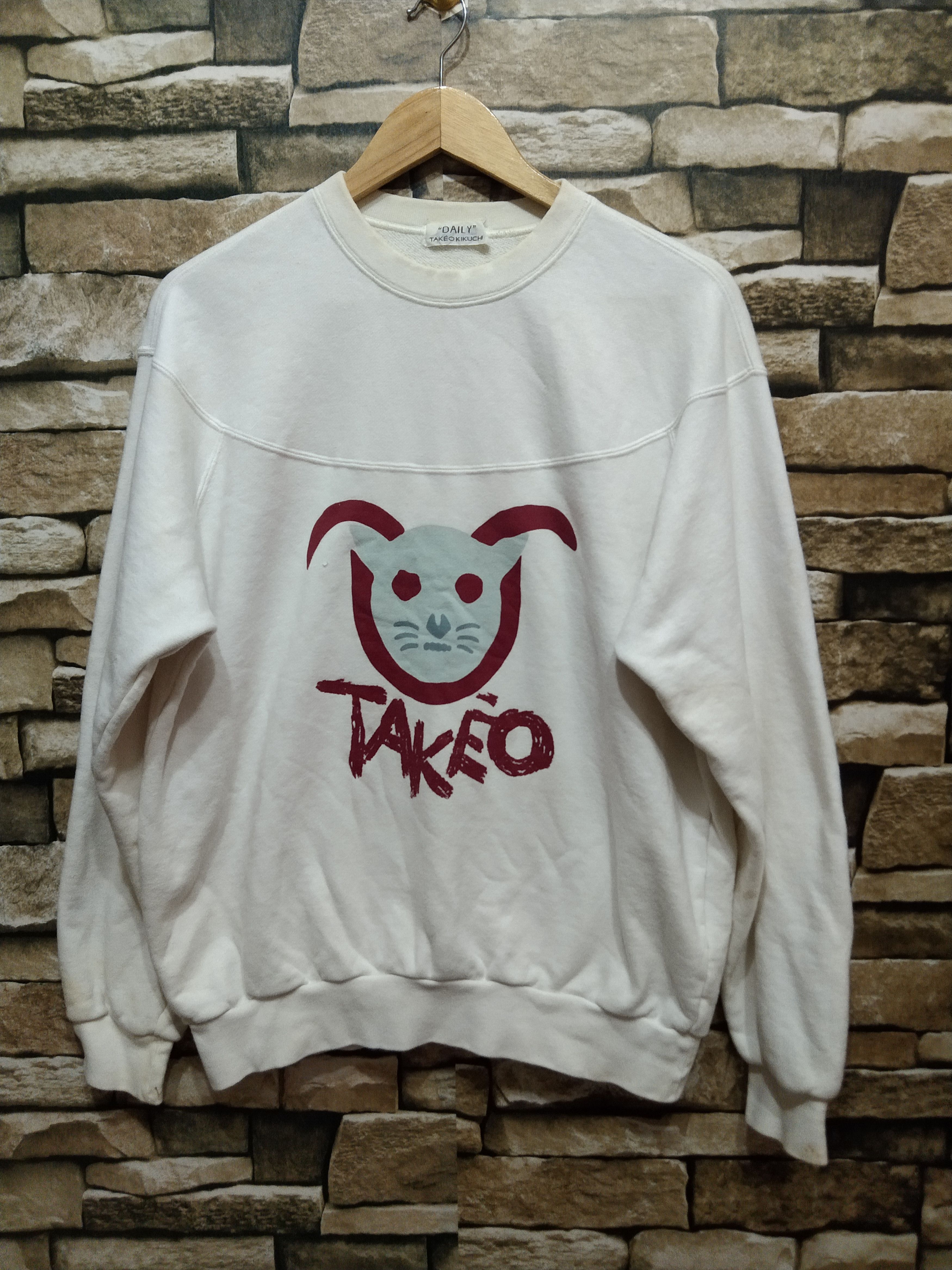 Japanese Brand × Takeo Kikuchi × Vintage Takeo Kikuchi Sweatshirt Size US M / EU 48-50 / 2 - 1 Thumbnail
