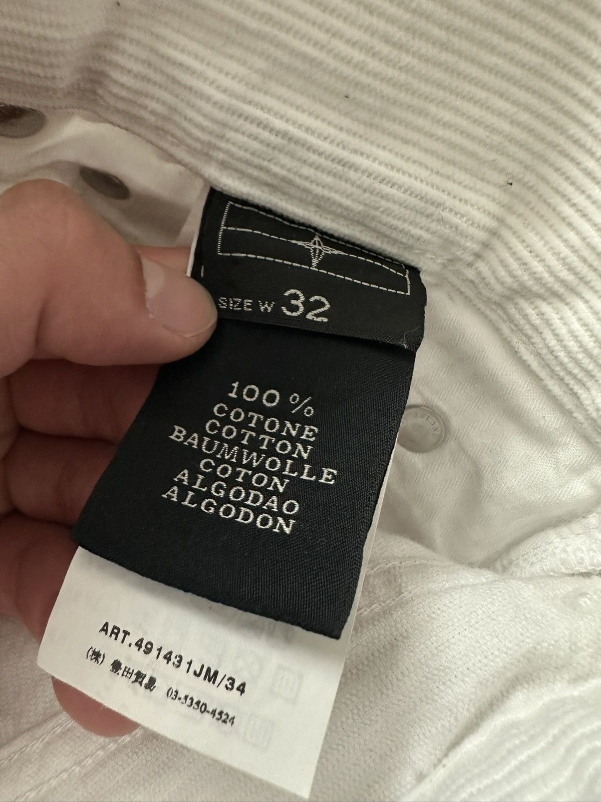 Stone Island Stone Island White Denim pants Size US 32 / EU 48 - 7 Thumbnail