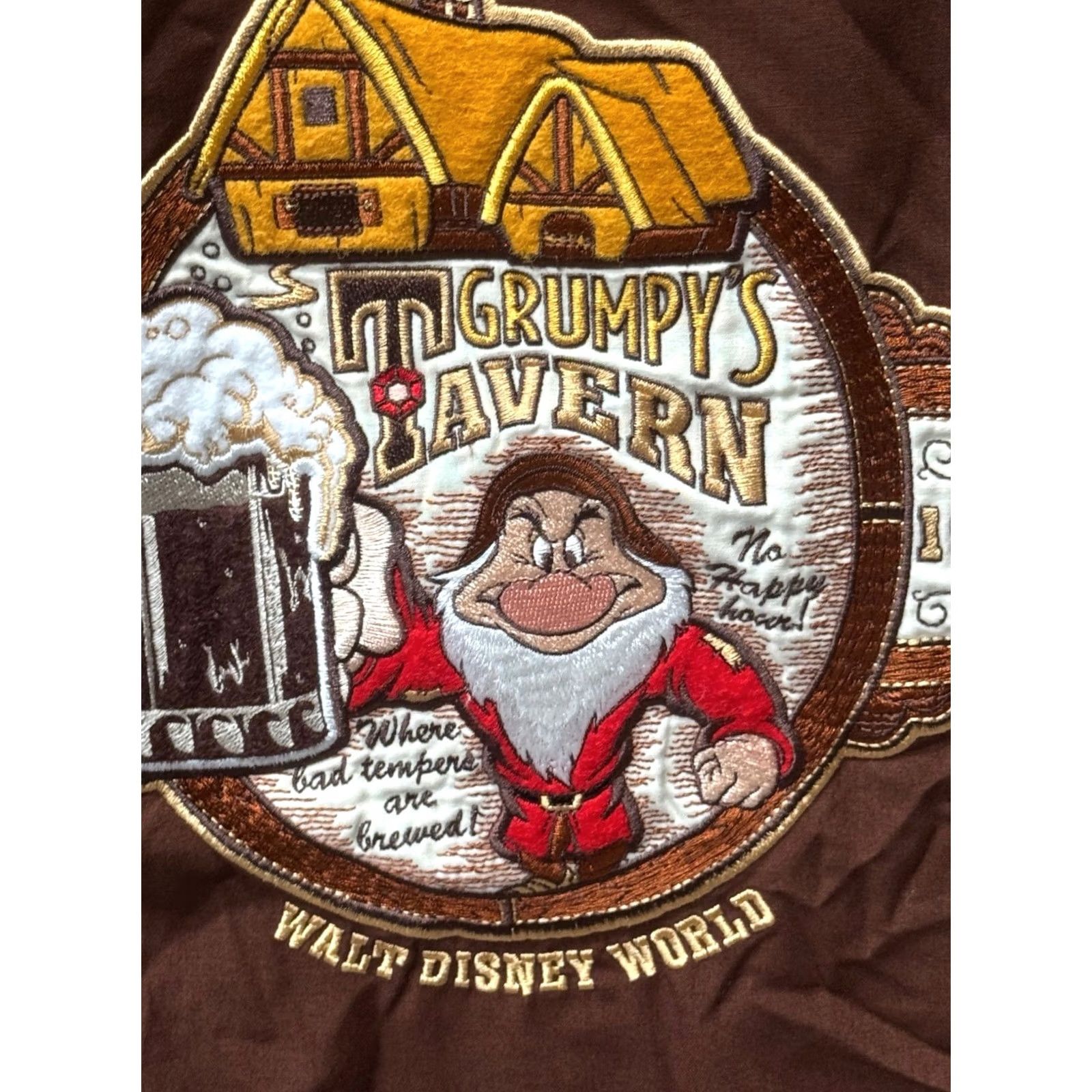 Disney RARE Walt Disney World Grumpys Tavern Embroidered Bowling Shirt L Mens Multicolor Large L Size US L / EU 52-54 / 3 - 2 Thumbnail