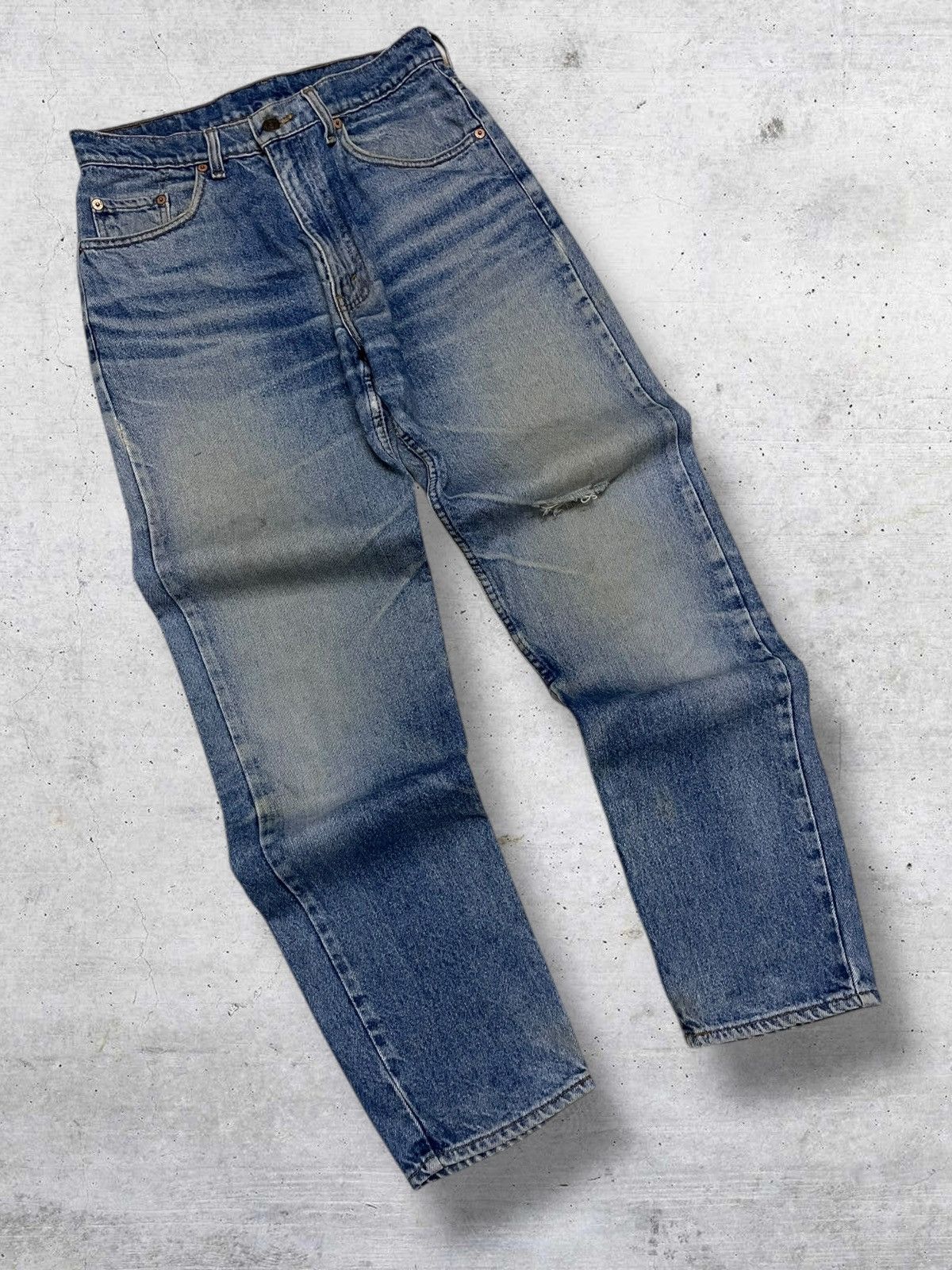 Levi's Vintage Clothing VINTAGE LEVIS 616 90S DESIGNER MUDWASH OG DISTRESSED DENIM Size US 29 - 2 Thumbnail