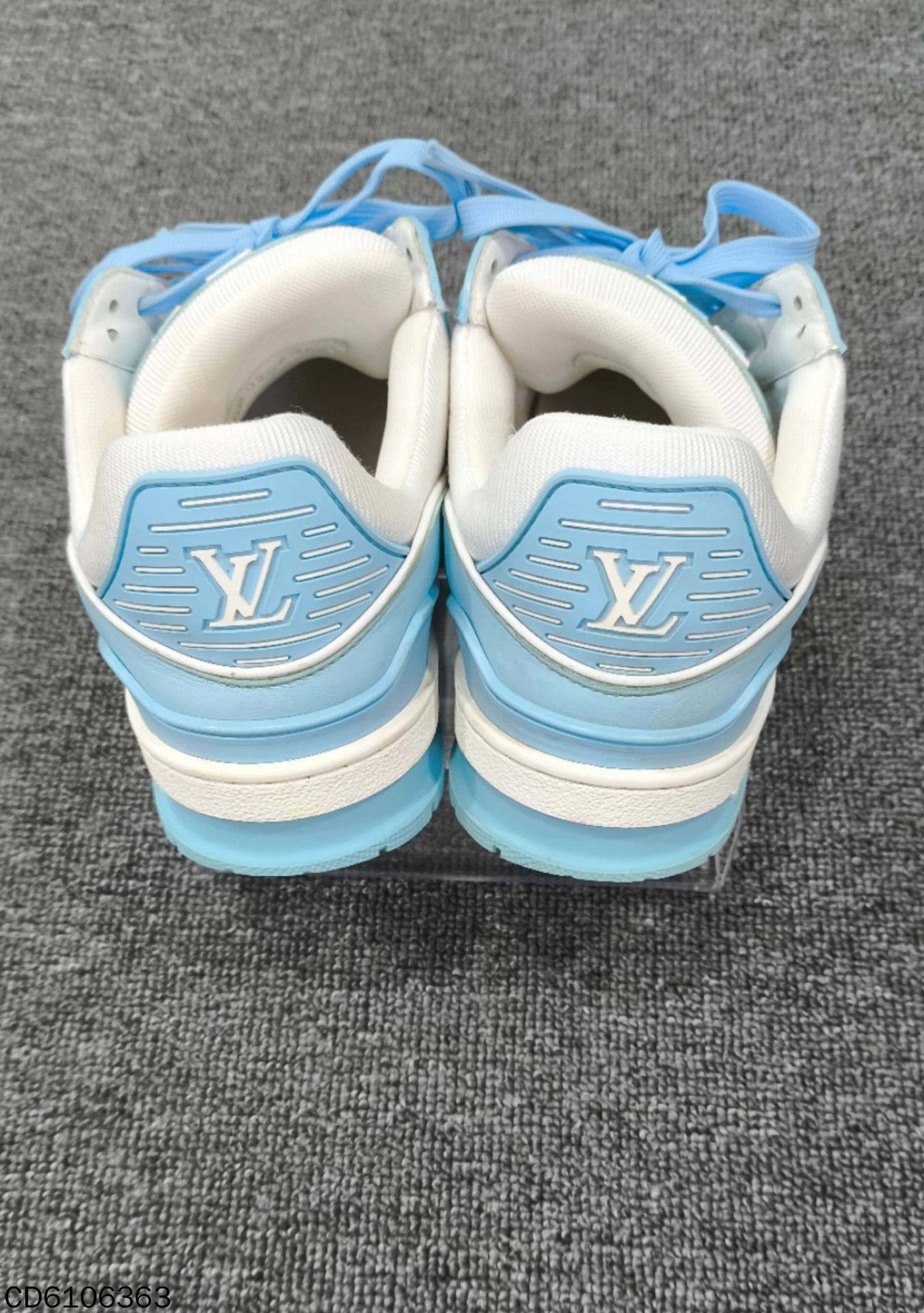 Louis Vuitton LV Sky Blue Trainer 38 Size US 7.5 / IT 37.5 - 5 Thumbnail
