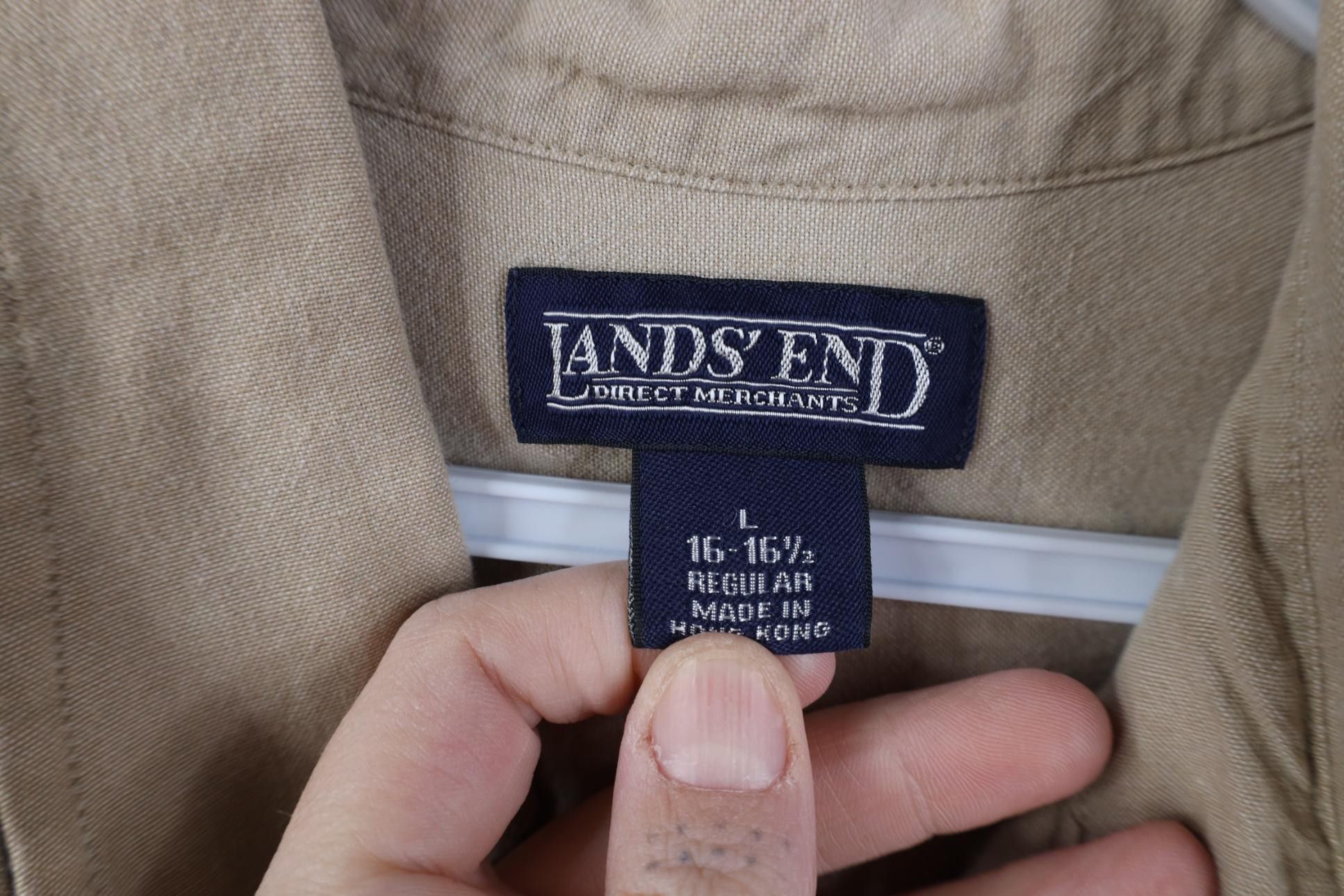Lands' End Vintage 90s Lands End Flannel Short Sleeve Button Down Shirt Size US L / EU 52-54 / 3 - 8 Thumbnail
