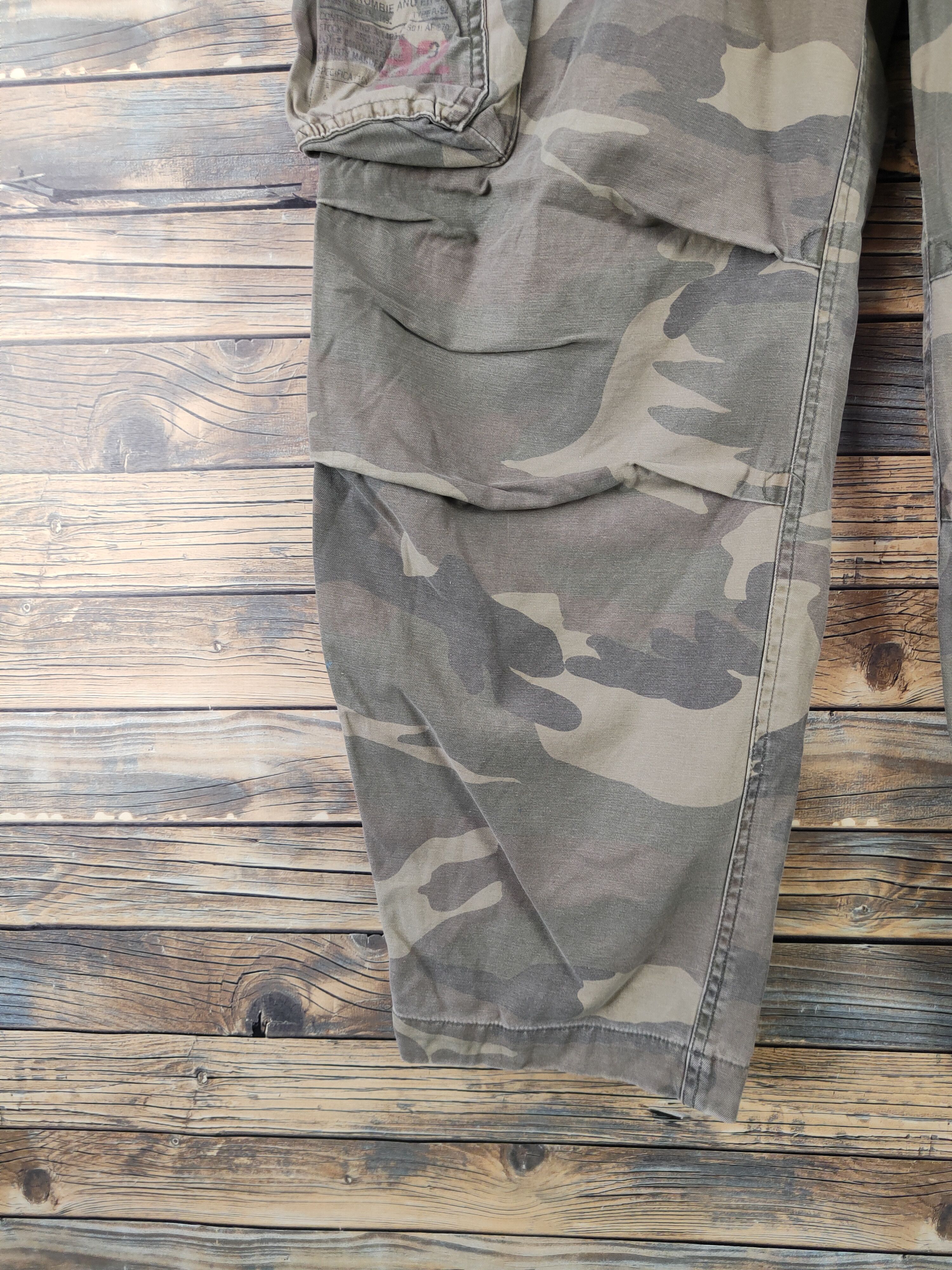 Abercrombie & Fitch DLL Abercrombie Camouflage Multipocket Cargo Pants #182 Size US 32 / EU 48 - 5 Thumbnail