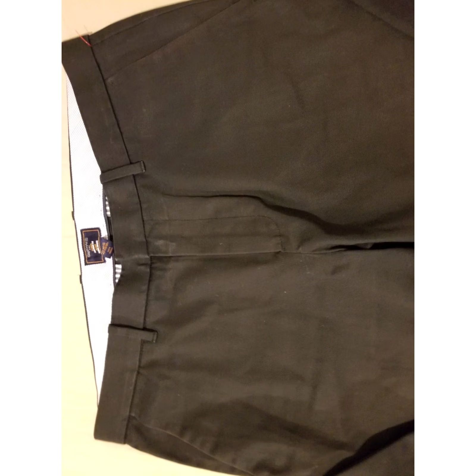 Gap Mens Gap Black Pants 34x30 Chino Dress Trouser Slack Khaki Size US 34 / EU 50 - 4 Thumbnail