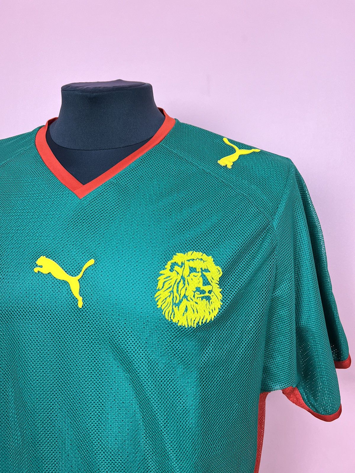 Other × Puma puma camerounaise 2009 2008 soccer jersey football lion Size US XL / EU 56 / 4 - 4 Thumbnail