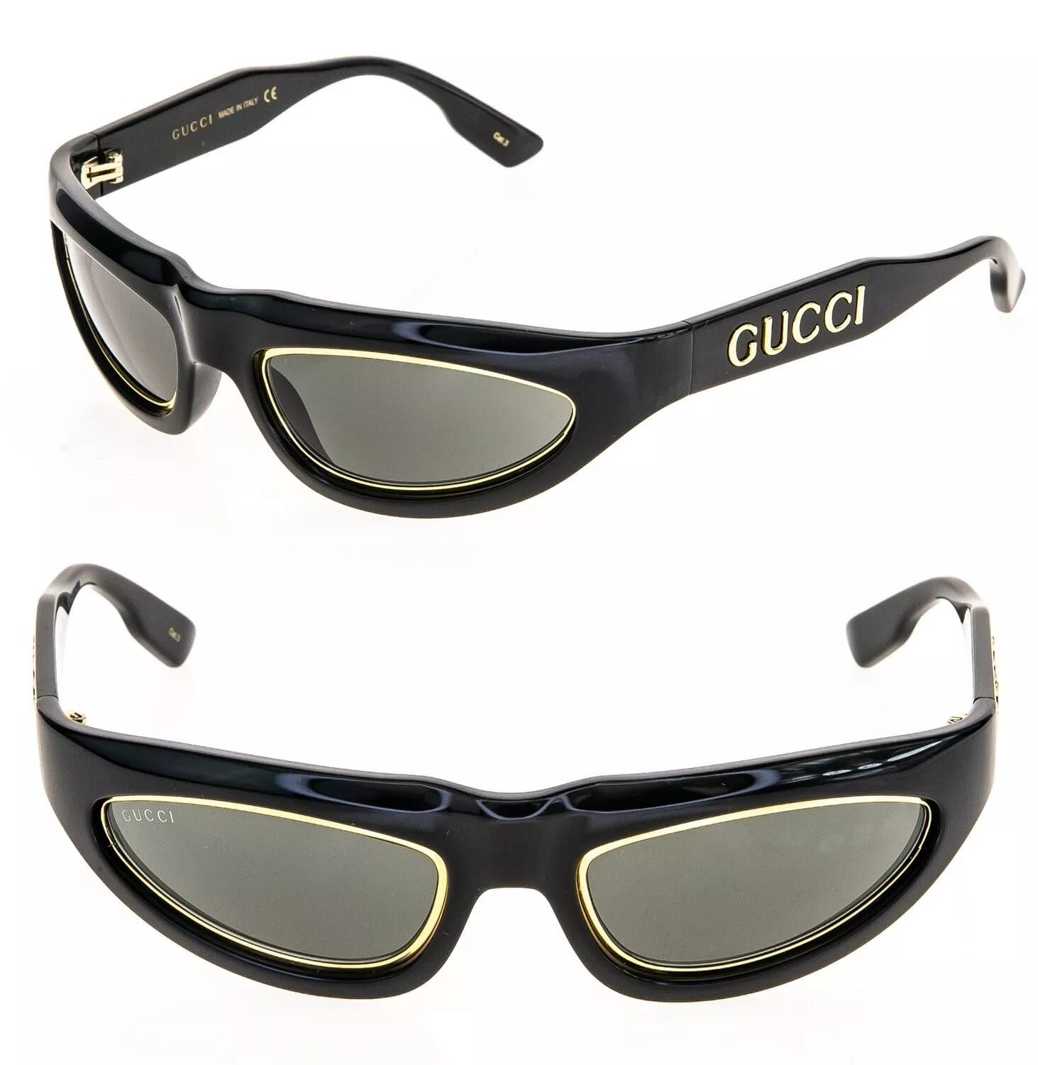 Gucci GUCCI ARIA 1062 Black Gold 003 Narrow Sunglasses GG1062S Size ONE SIZE - 1 Thumbnail