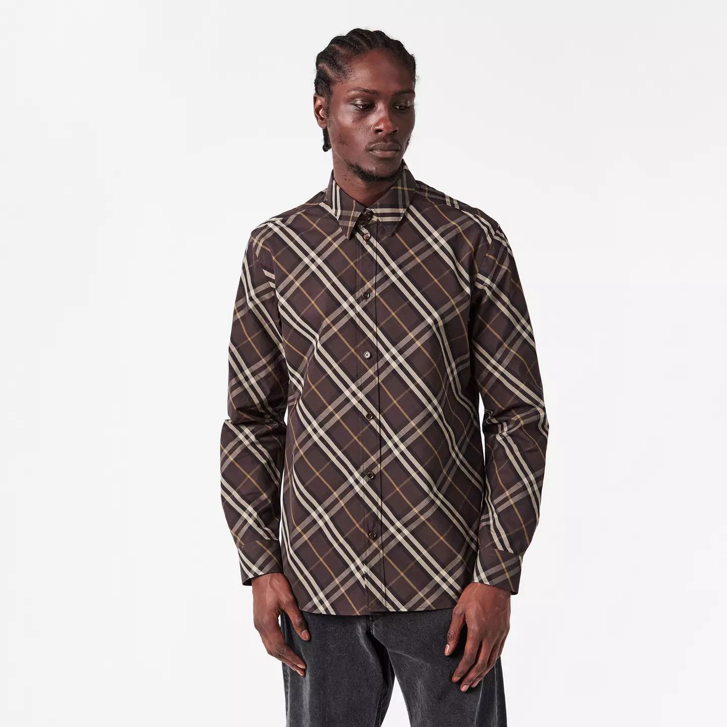 Burberry o1g2r1mq0426 Patterned Tailored Fit Shirt in Multicolor Size US L / EU 52-54 / 3 - 3 Thumbnail