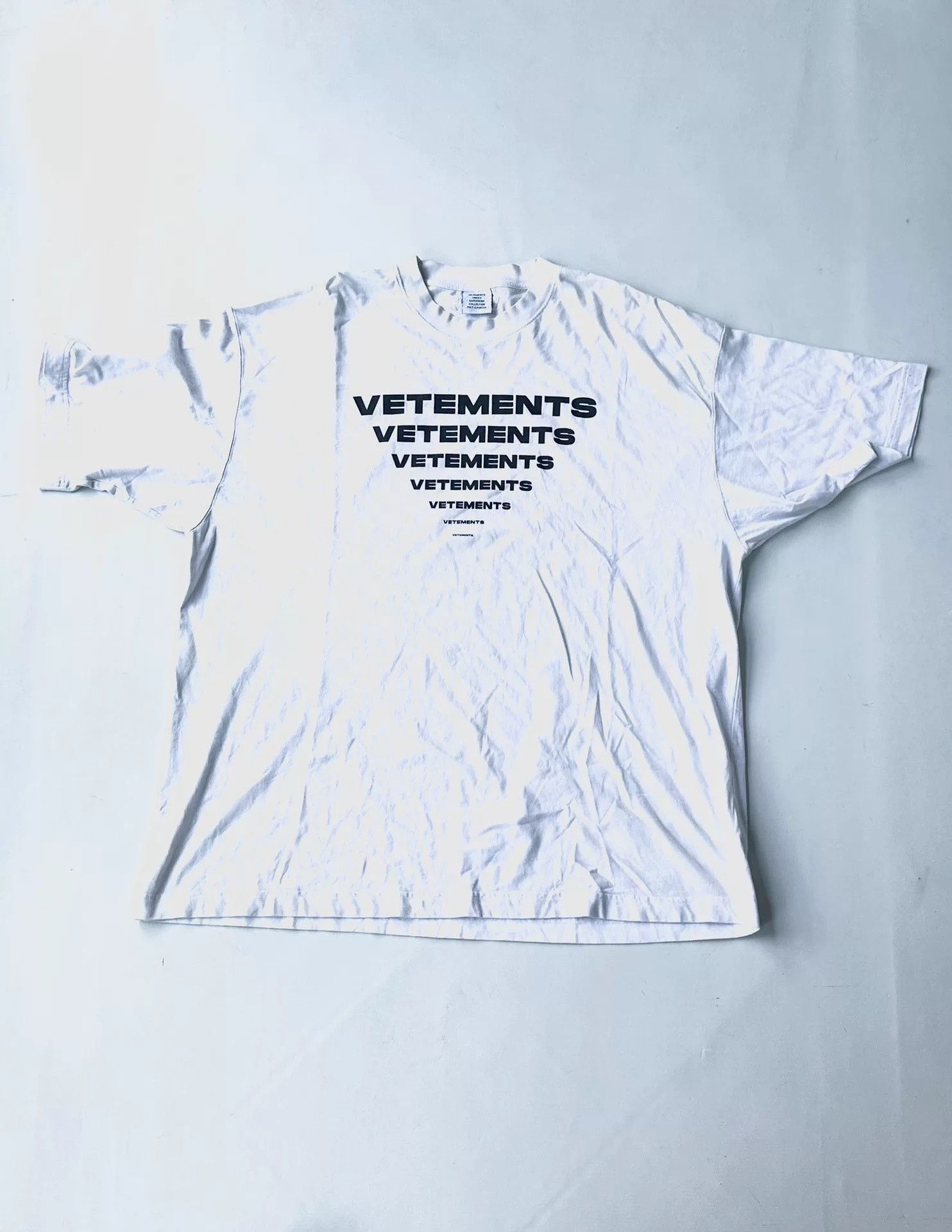 Vetements VETEMENTS Classic Logo Print T-Shirt Size US M / EU 48-50 / 2 - 2 Thumbnail