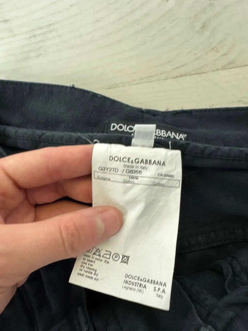 Dolce & Gabbana Vintage Dolce Gabbana Velour Metal Logo Pants Baggy Size US 32 / EU 48 - 11 Thumbnail