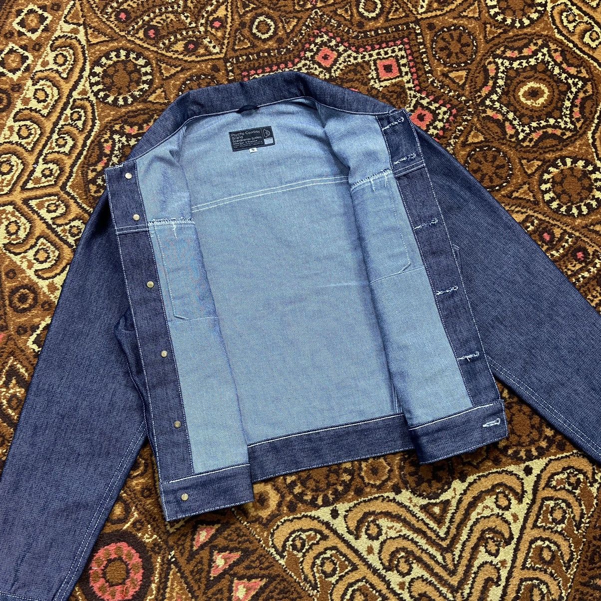 Japanese Brand × Vintage 📌 Vintage Psycho Cowboy y2k Denim Jacket Made in Italy Size US S / EU 44-46 / 1 - 13 Thumbnail