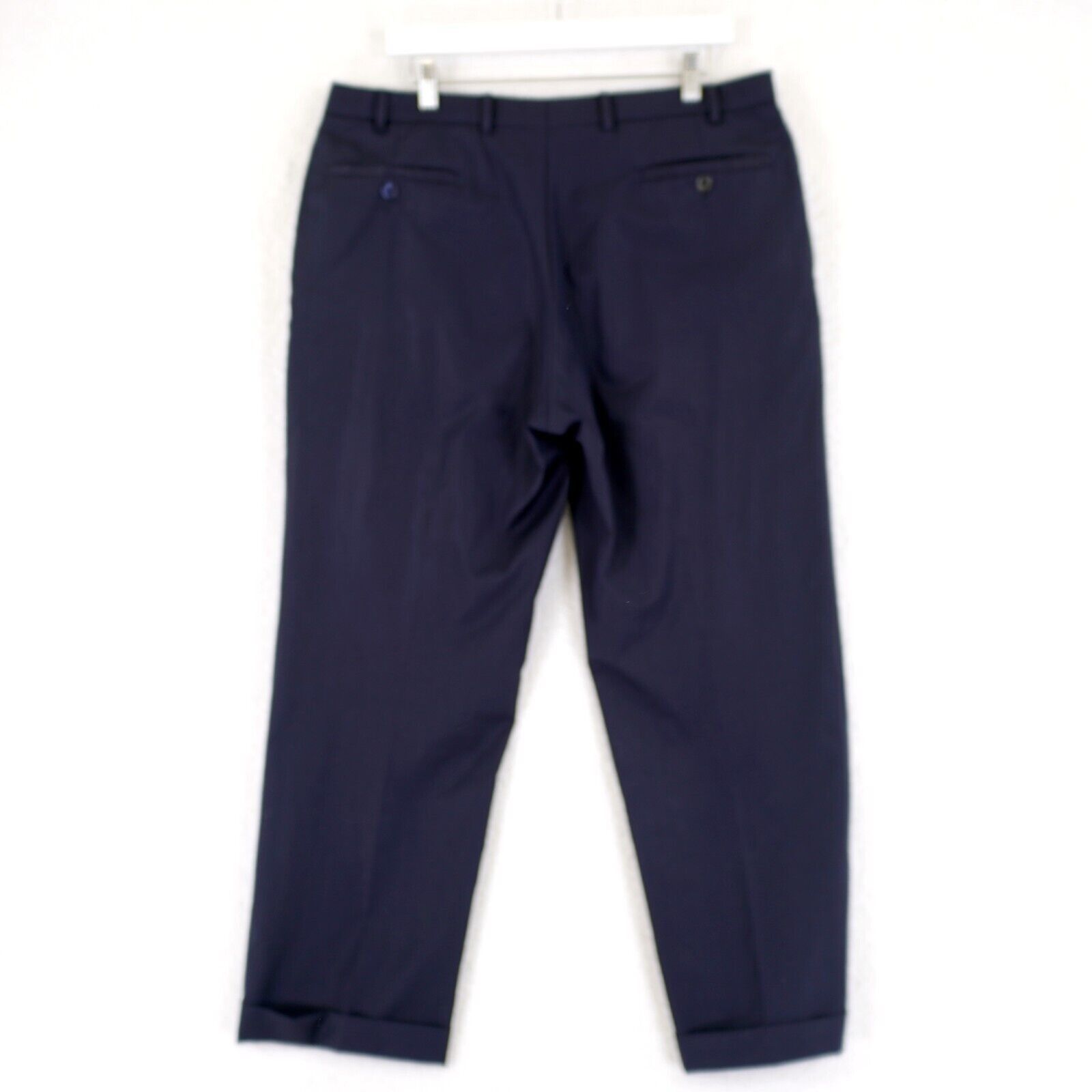 Lauren Ralph Lauren Lauren Ralph Lauren Super 100s Wool Blue 36/29 Dress Pants M Size 36R - 4 Thumbnail
