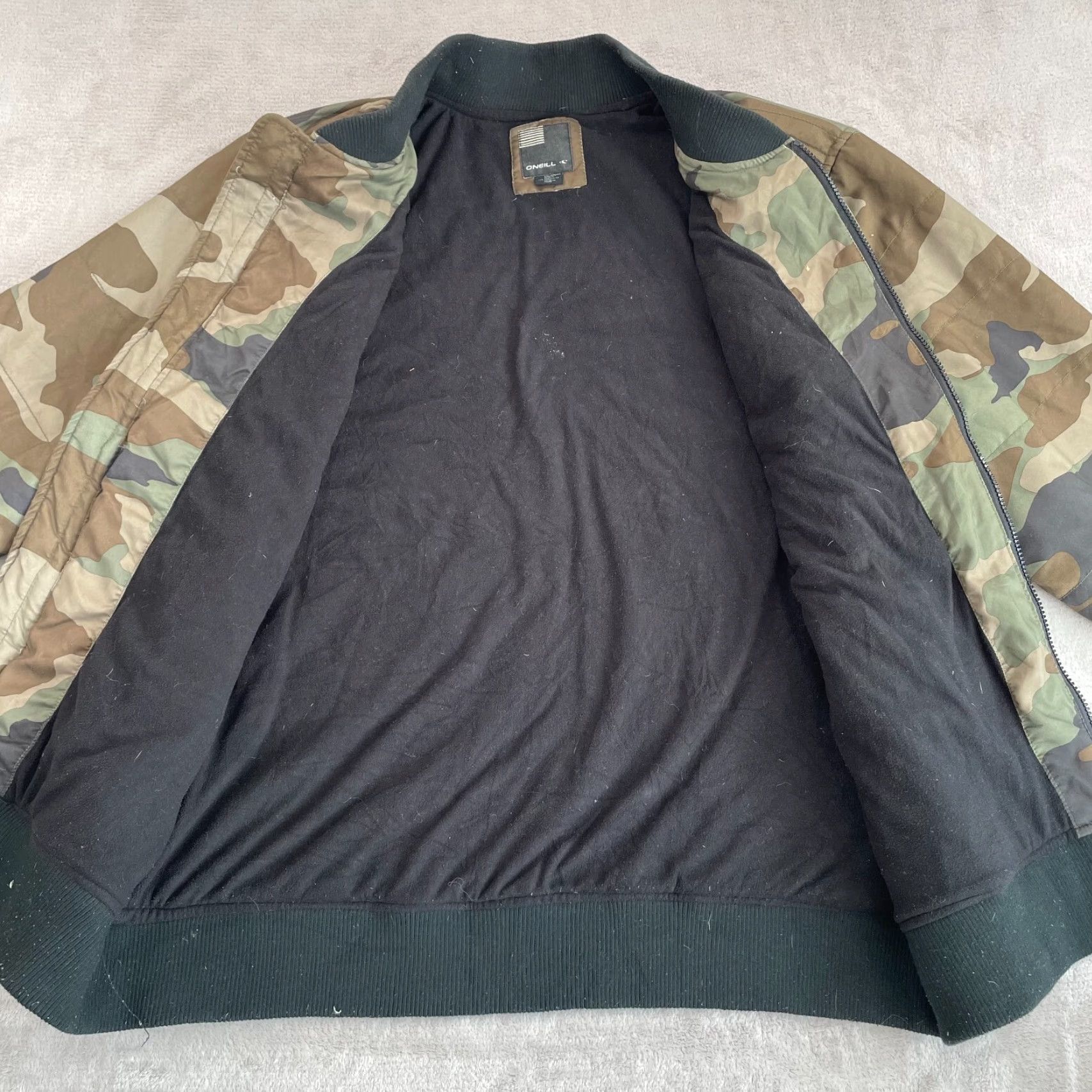 O'Neill O'Neill Jacket Men 2XL Woodland Camouflage Fleece Lined Full Zip Pockets Beach Shirt Mens Camouflage 2XL Multicolor Fall Winter Beach Size US XXL / EU 58 / 5 - 4 Thumbnail