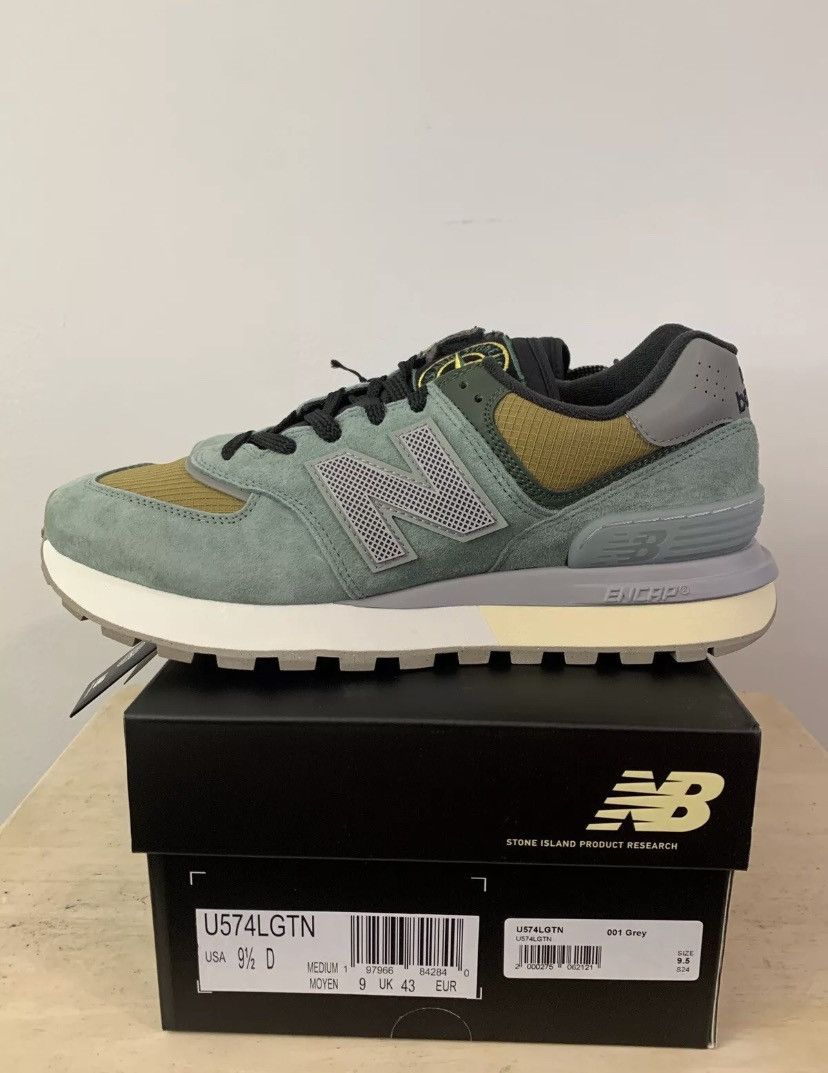 New Balance × Stone Island New Balance 574 x Stone Island Legacy Light Green Size 9.5 Size US 9.5 / EU 42-43 - 4 Thumbnail