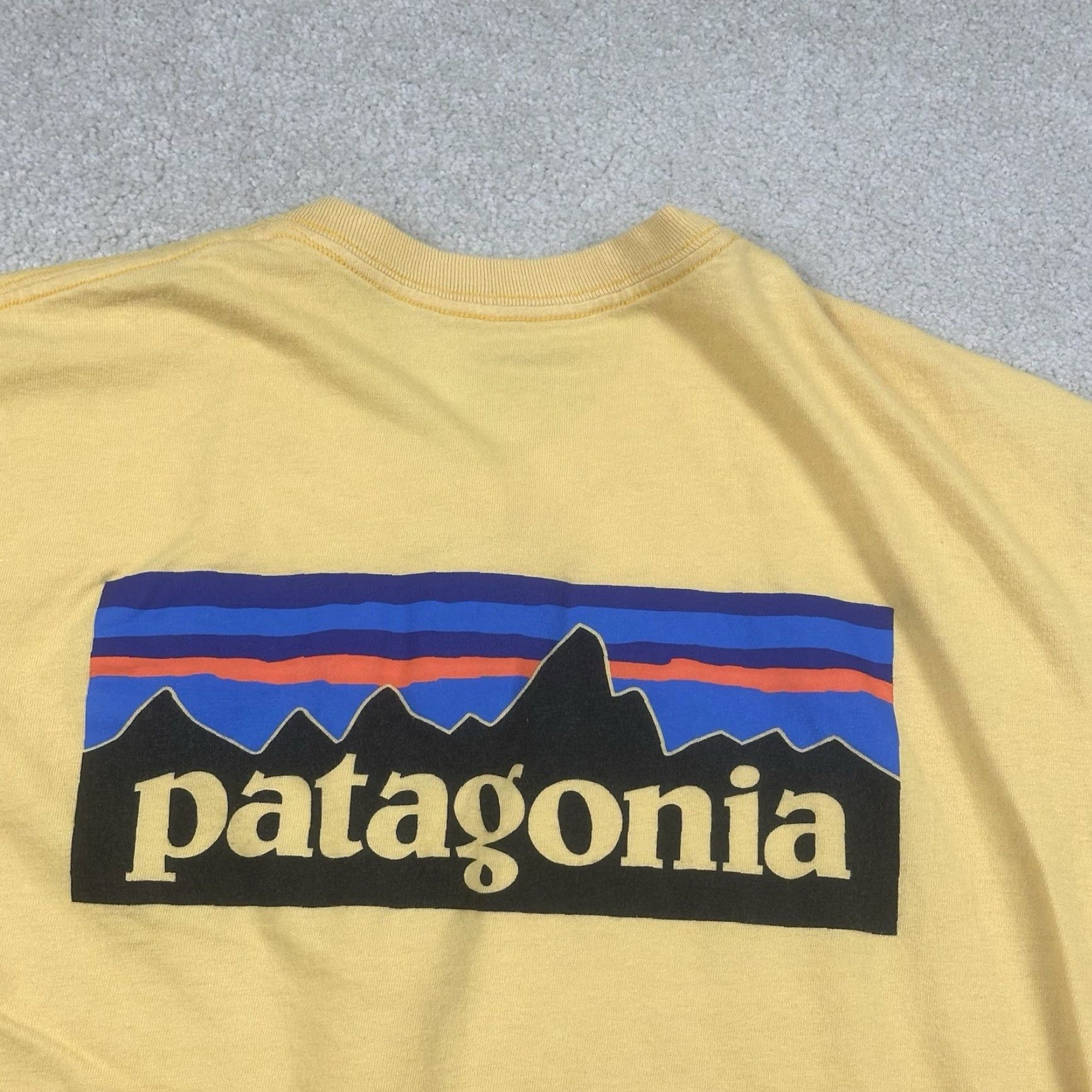 Patagonia Patagonia T Shirt Mens Medium Yellow Double Sided Hiking Outdoor Regular Fit Mens Size US M / EU 48-50 / 2 - 4 Thumbnail
