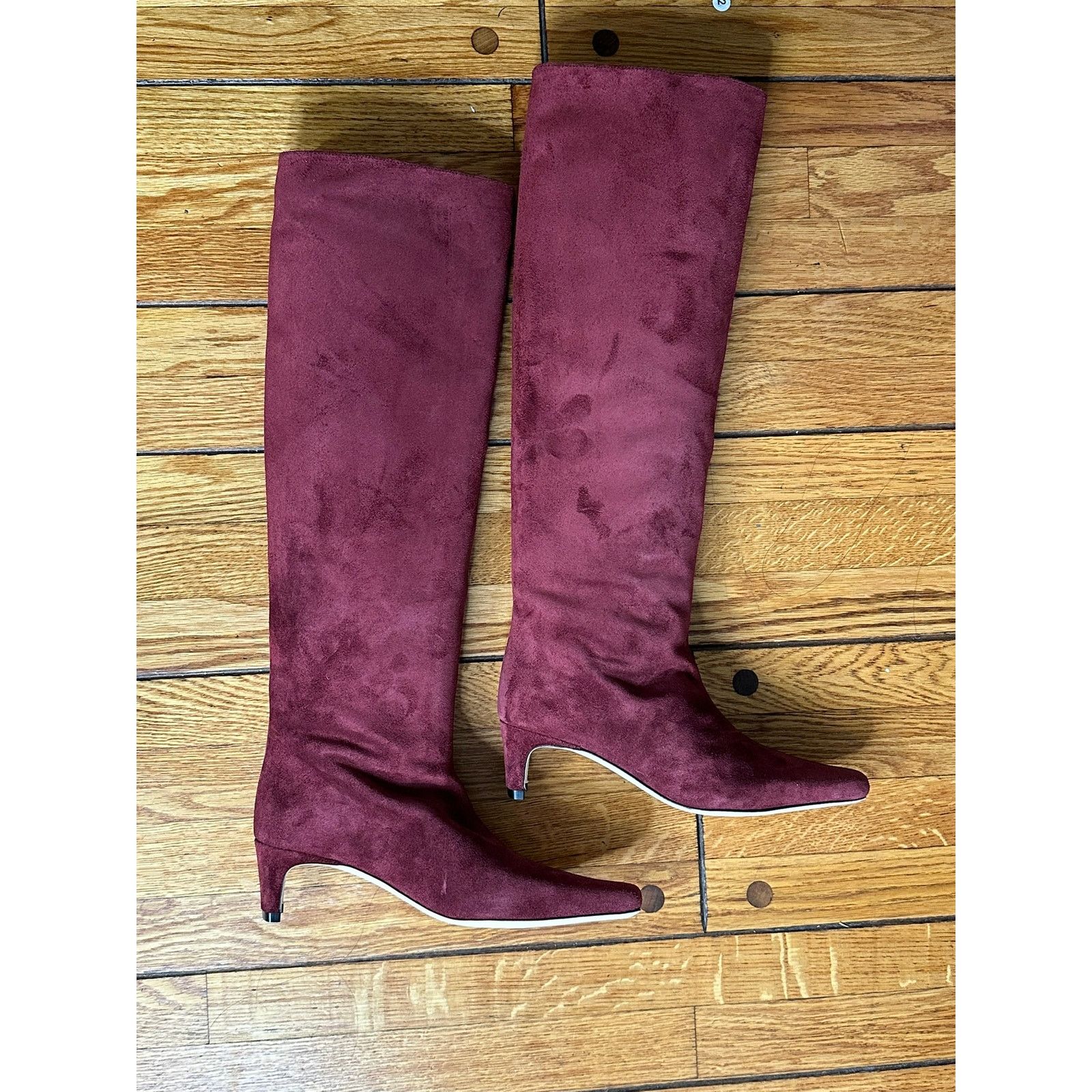 Staud STAUD Wally Suede Knee Boots Syrah 36 Size US 6 / IT 36 - 1 Thumbnail