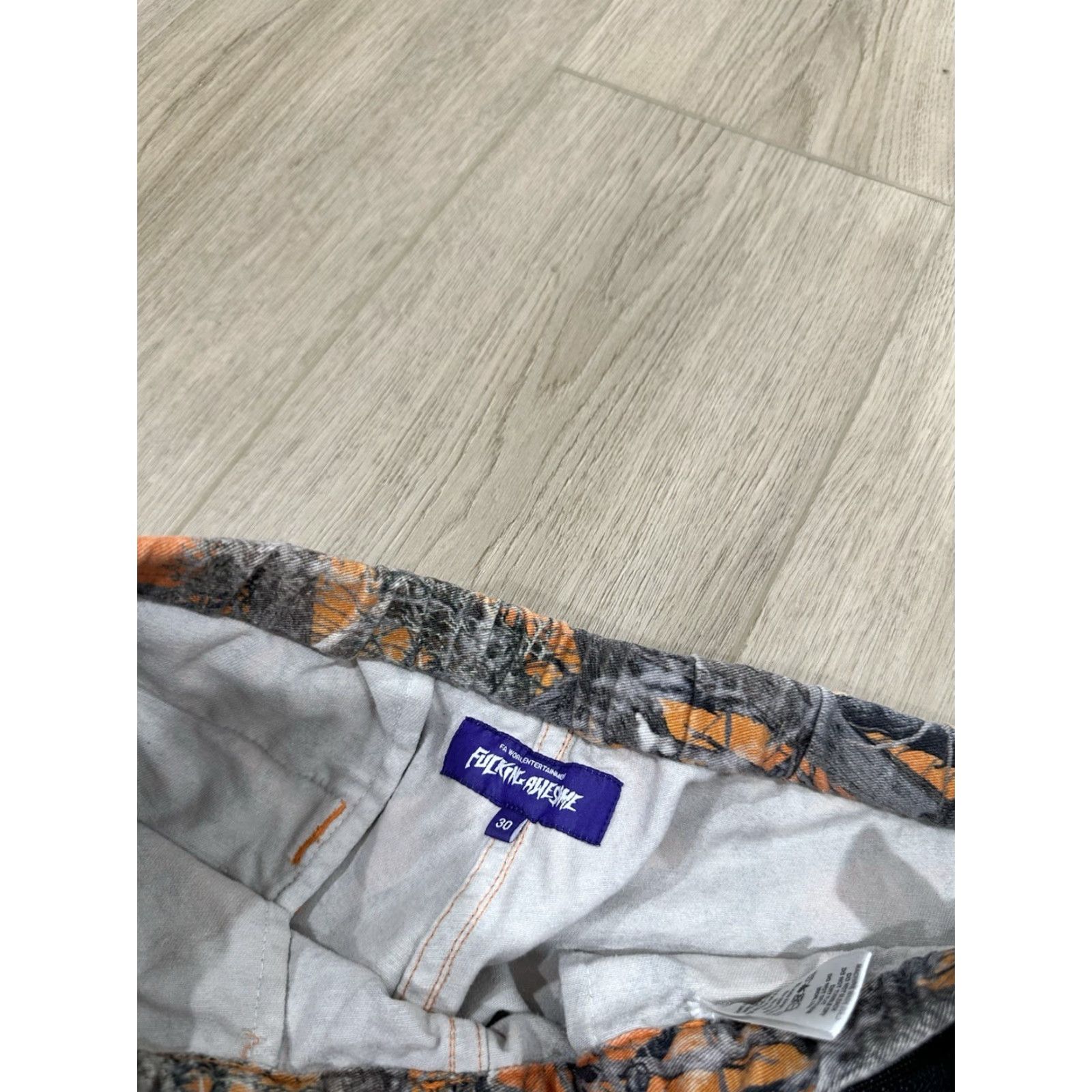 Fucking Awesome Fucking Awesome Leisure Pants 100% Cotton Twill Belted Orange Men Pants 30x27 Activewear Size US 30 / EU 46 - 5 Thumbnail