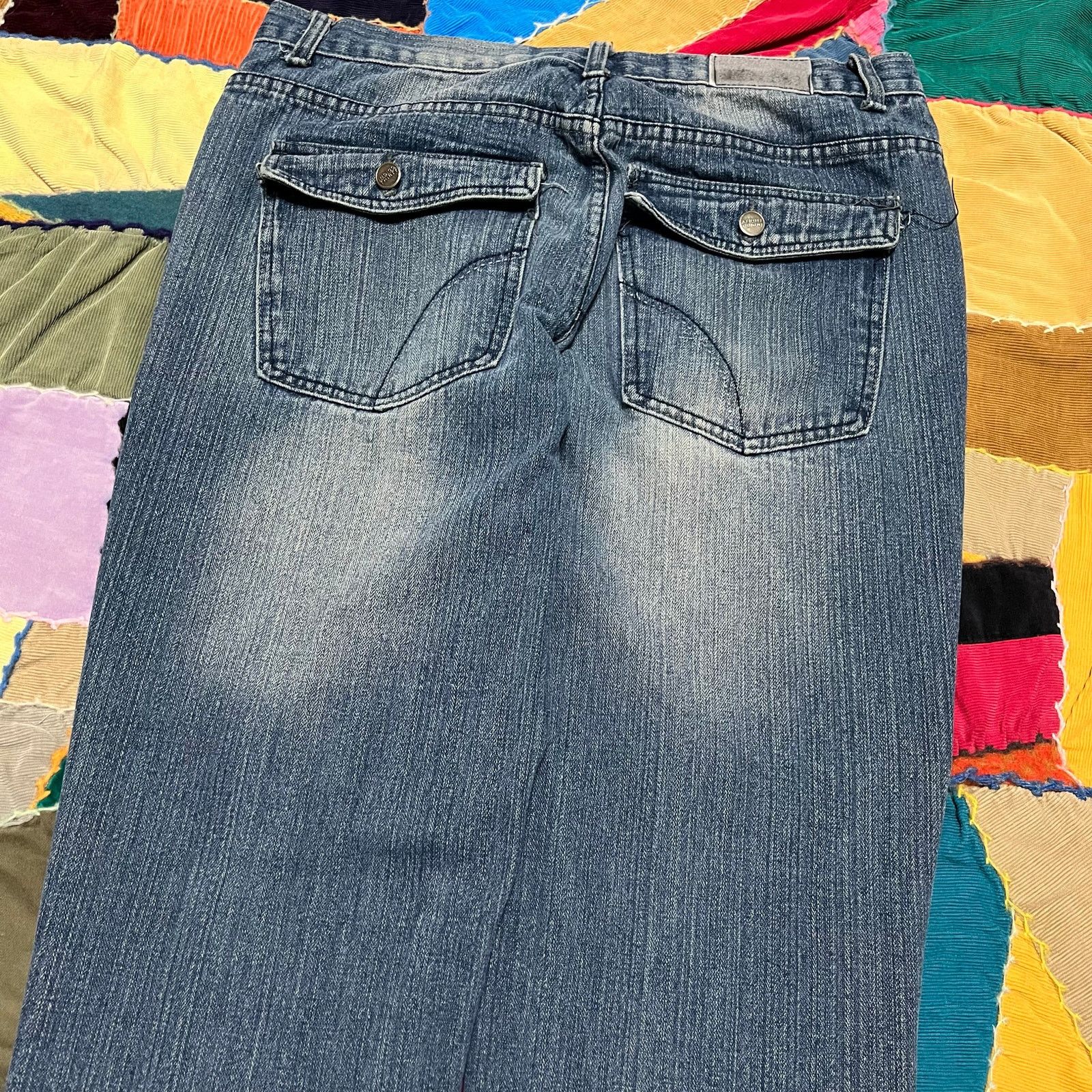 Other Y2K Indigo Thirty Faded Skater Blue Baggy Jeans 34Wx32L Size US 34 / EU 50 - 4 Thumbnail