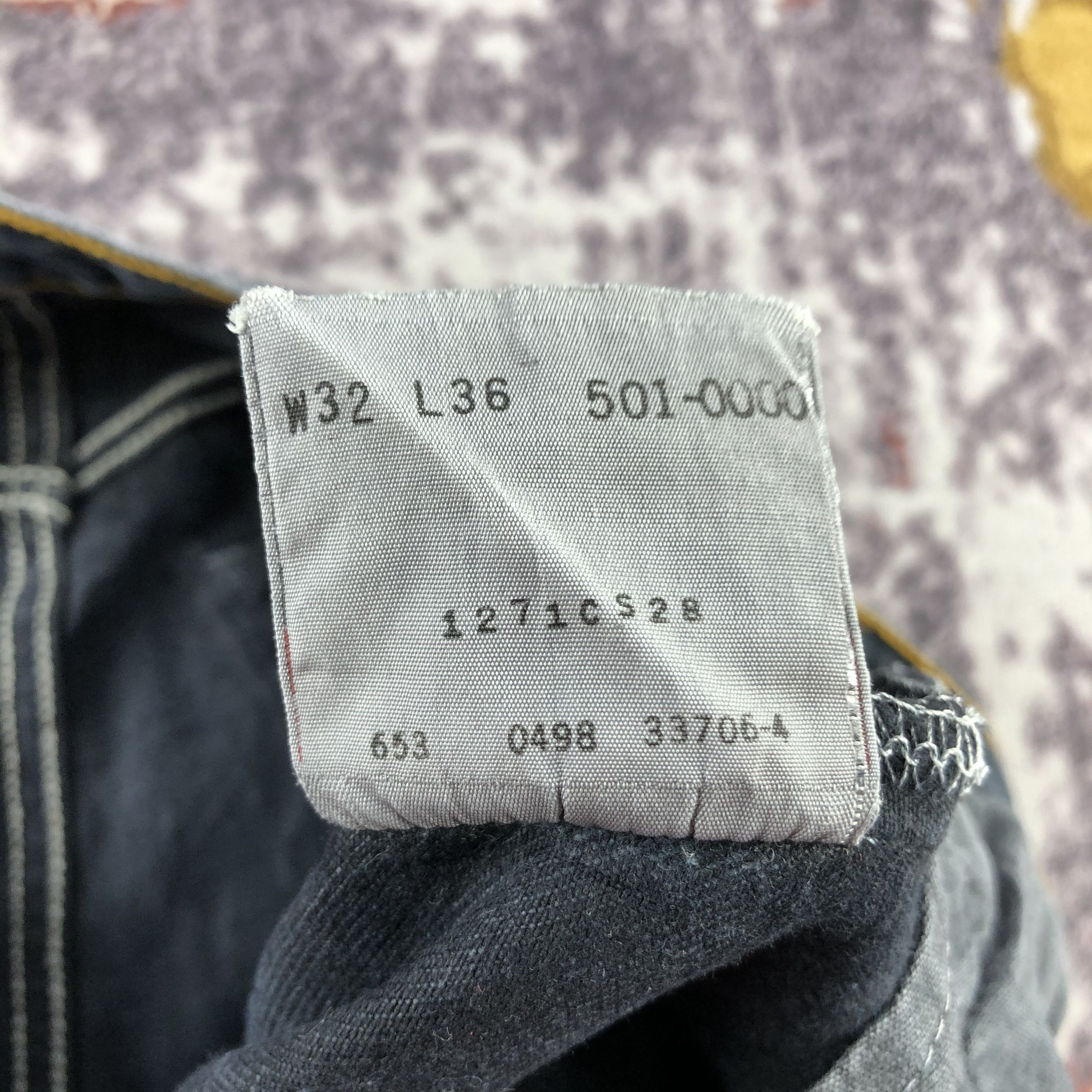 Levi's 90s Vintage Faded Black Levis 501 Jeans-JM3049 Size US 30 / EU 46 - 15 Thumbnail