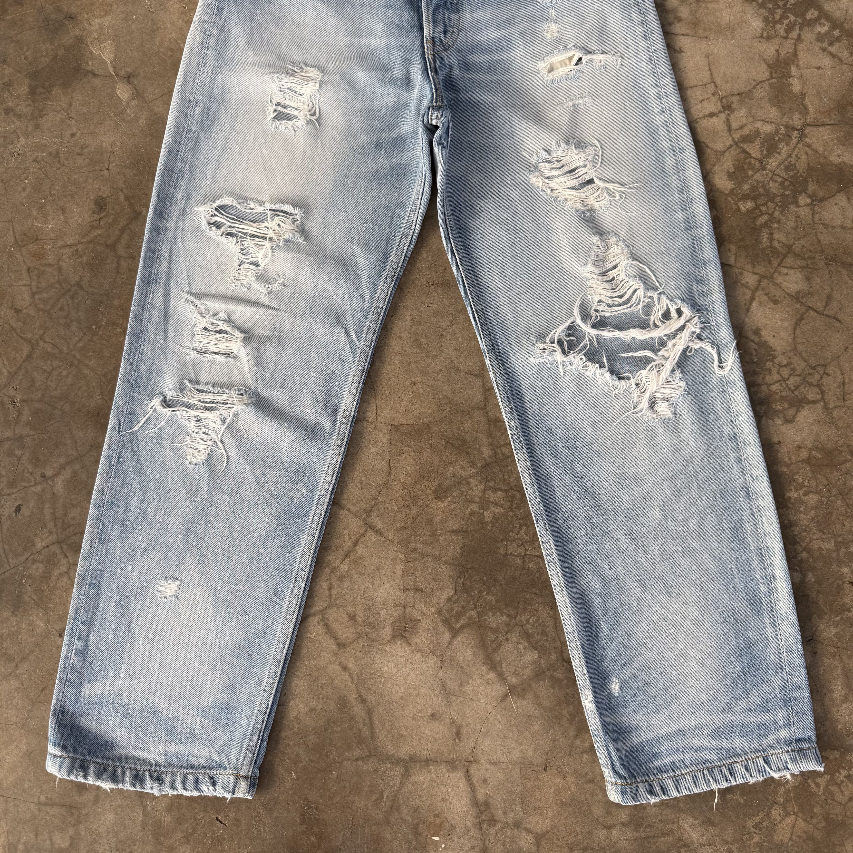 Japanese Brand Vintage RNA INC ButtonFly Distressed Denim Pants Size US 30 / EU 46 - 4 Thumbnail