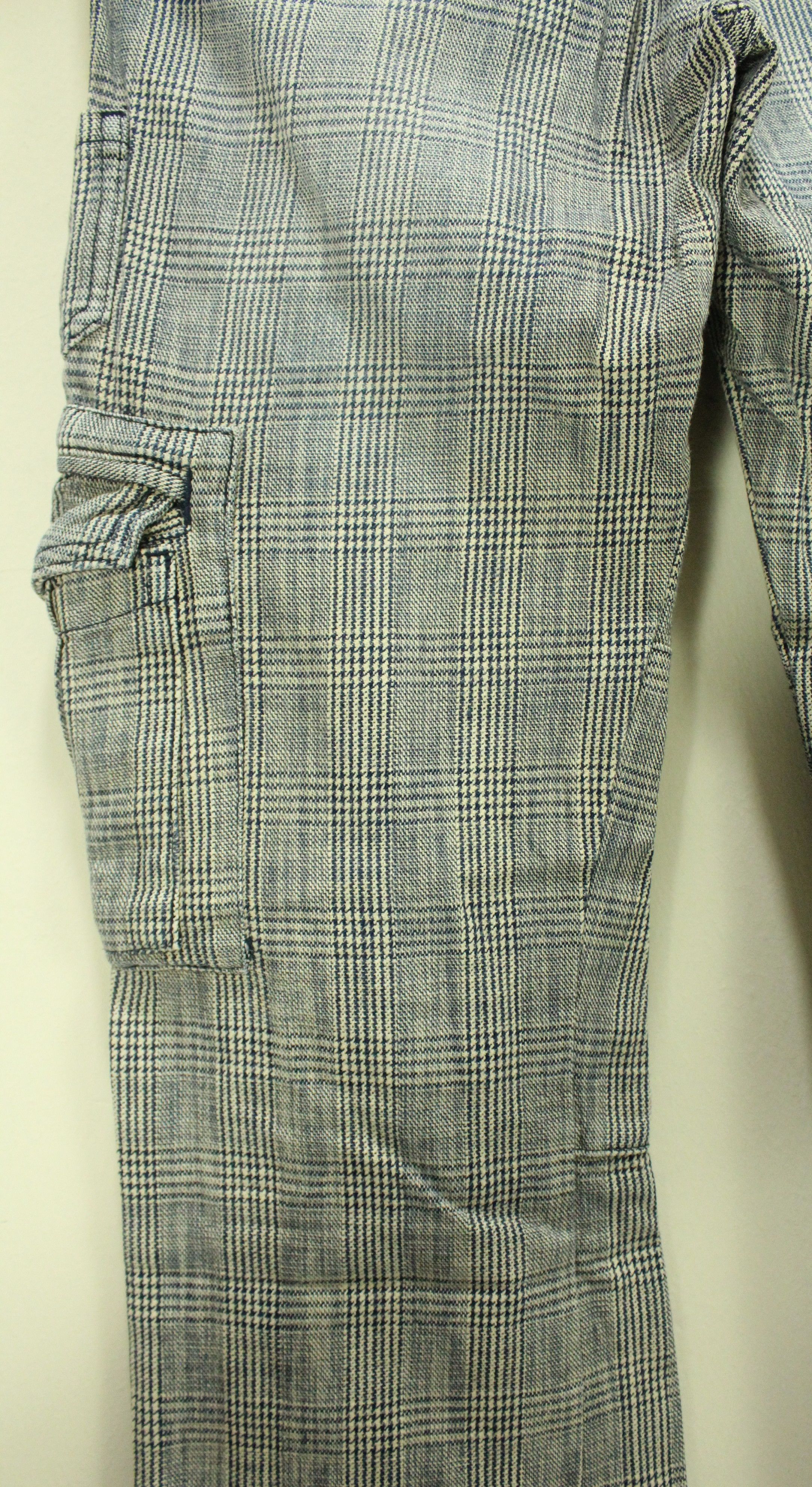 semanticdesign SEMANTIC DESIGN Pants Tactical Cargos Plaid Woven Rare Size US 31 - 15 Thumbnail