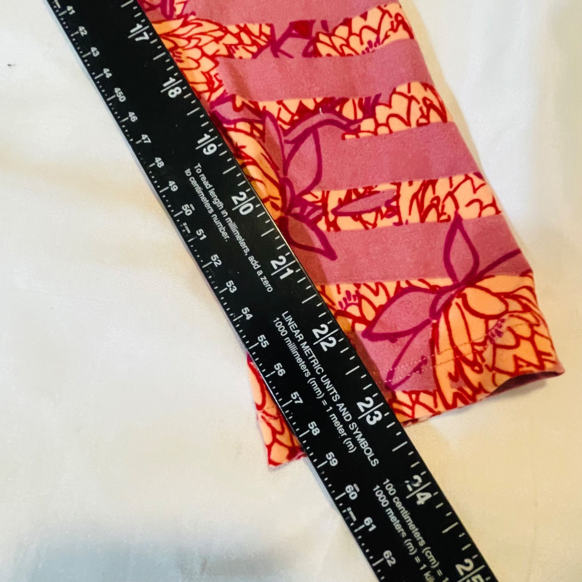 Other Lularoe Womens Floral Patterned Leggings One Size Size 28" / US 6 / IT 42 - 7 Thumbnail