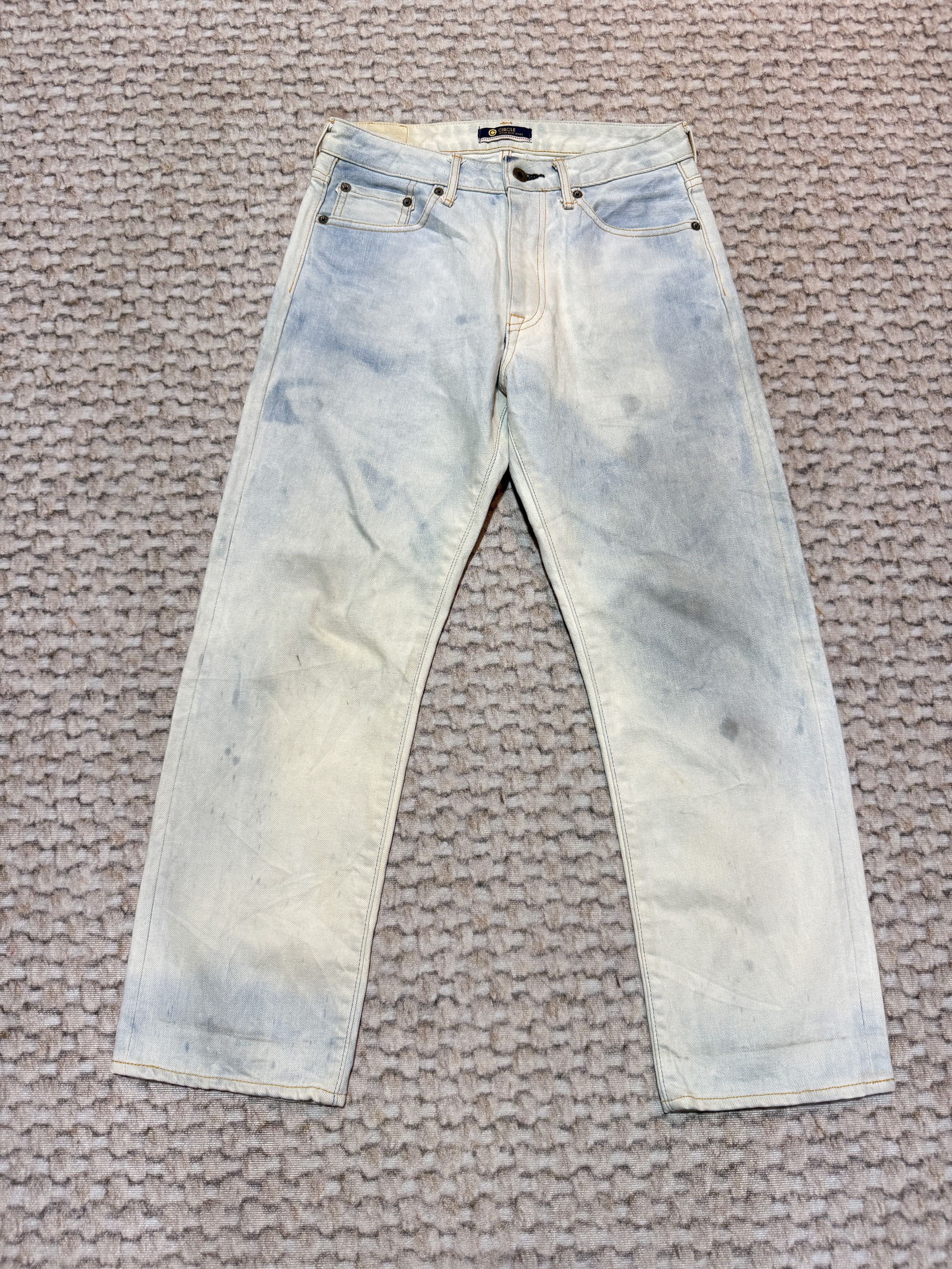 Japan Blue Jeans Japan Blue Jeans Circle Selvadge Ankle Cut Acid Wash Jeans Size US 26 / EU 42 - 1 Thumbnail