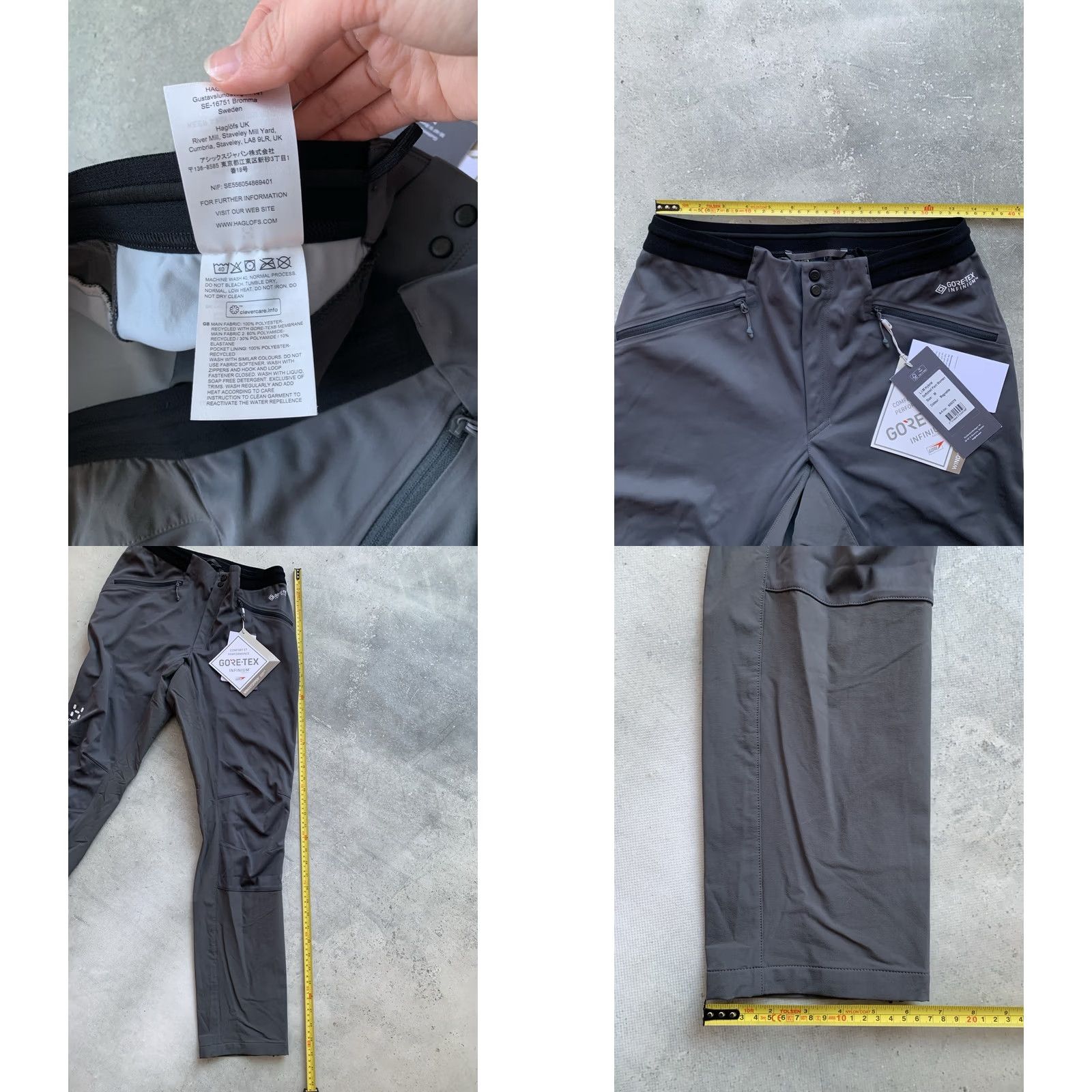 Vintage HAGLOFS L.I.M HYBRID SOFTSHELL GORE TEX MOUNTAINEERING PANTS WOMEN'S SIZE M Size 32" / US 10 / IT 46 - 8 Thumbnail