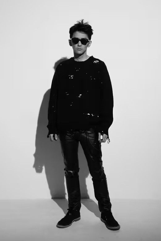 Takahiromiyashita The Soloist. TAKAHIROMIYASHITA The Soloist. A/W 16 Distressed Sweater Size US M / EU 48-50 / 2 - 6 Thumbnail