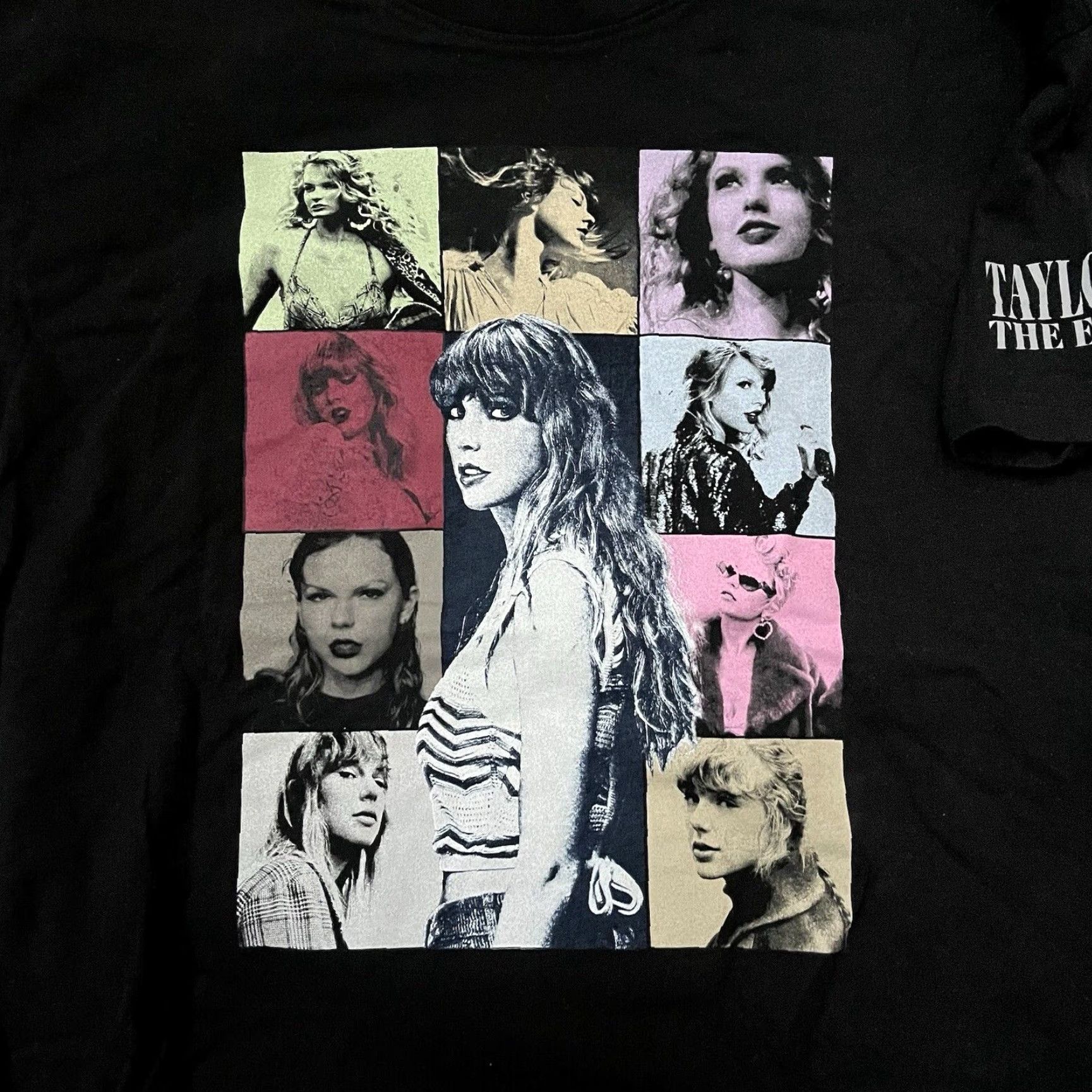 Vintage Taylor Swift The Eras Tour US Dates Official Concert Black T-shirt Size Medium Size US M / EU 48-50 / 2 - 2 Thumbnail