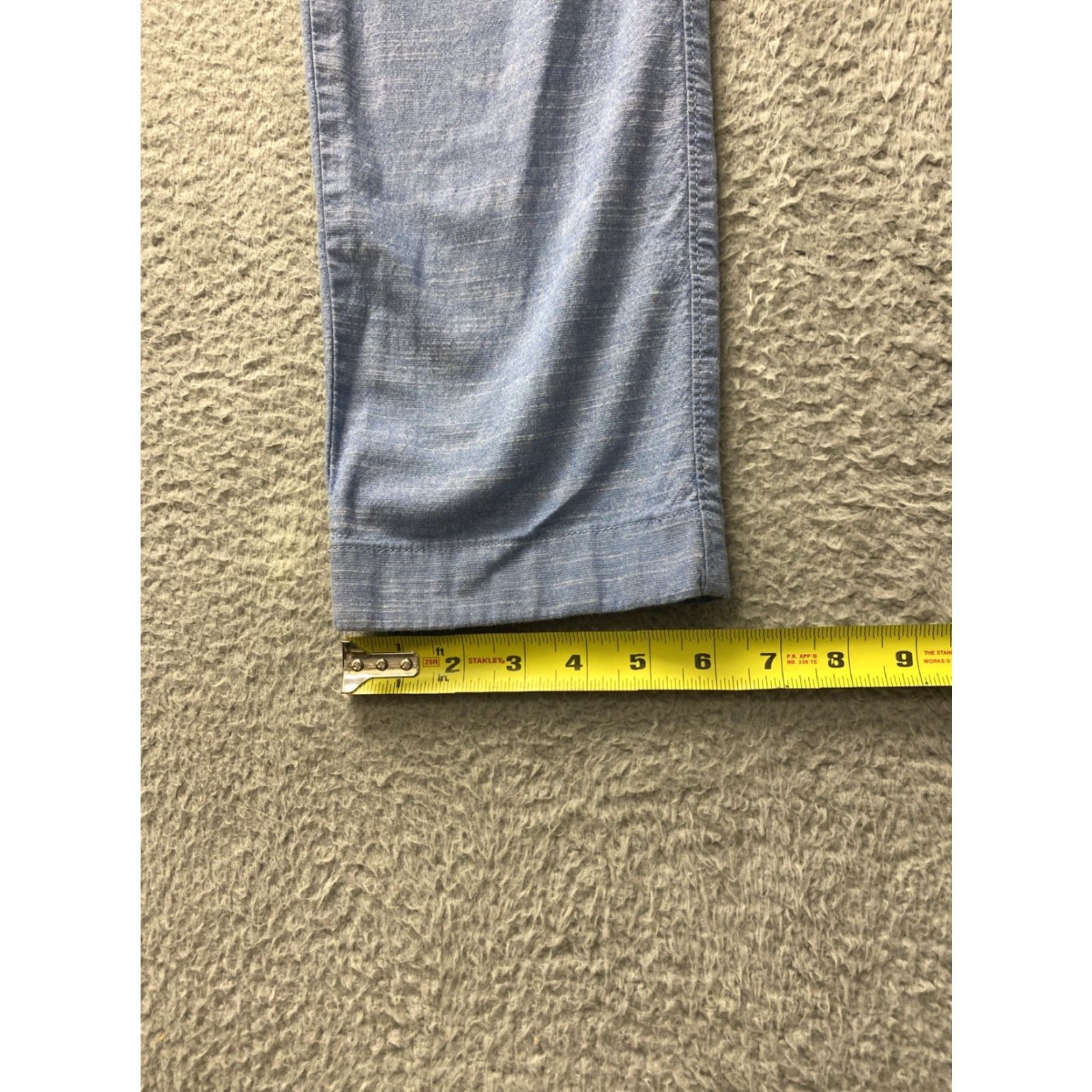J.Crew J.CREW Pants Men Regular Slim Straight Blue Chino 32x32 Cotton Twill Button Zip Pockets Back Pocket 32 Inseam Size US 32 / EU 48 - 7 Thumbnail