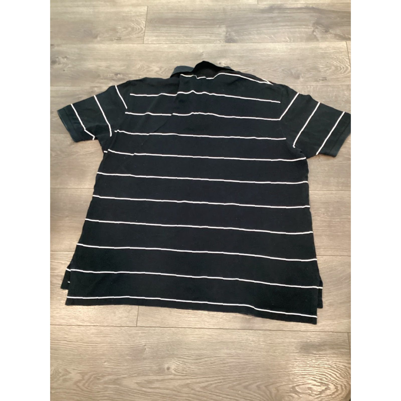 Ralph Lauren VINTAGE Ralph Lauren Striped Polo Shirt XL Black 90s Casual Mens Size US XL / EU 56 / 4 - 6 Thumbnail