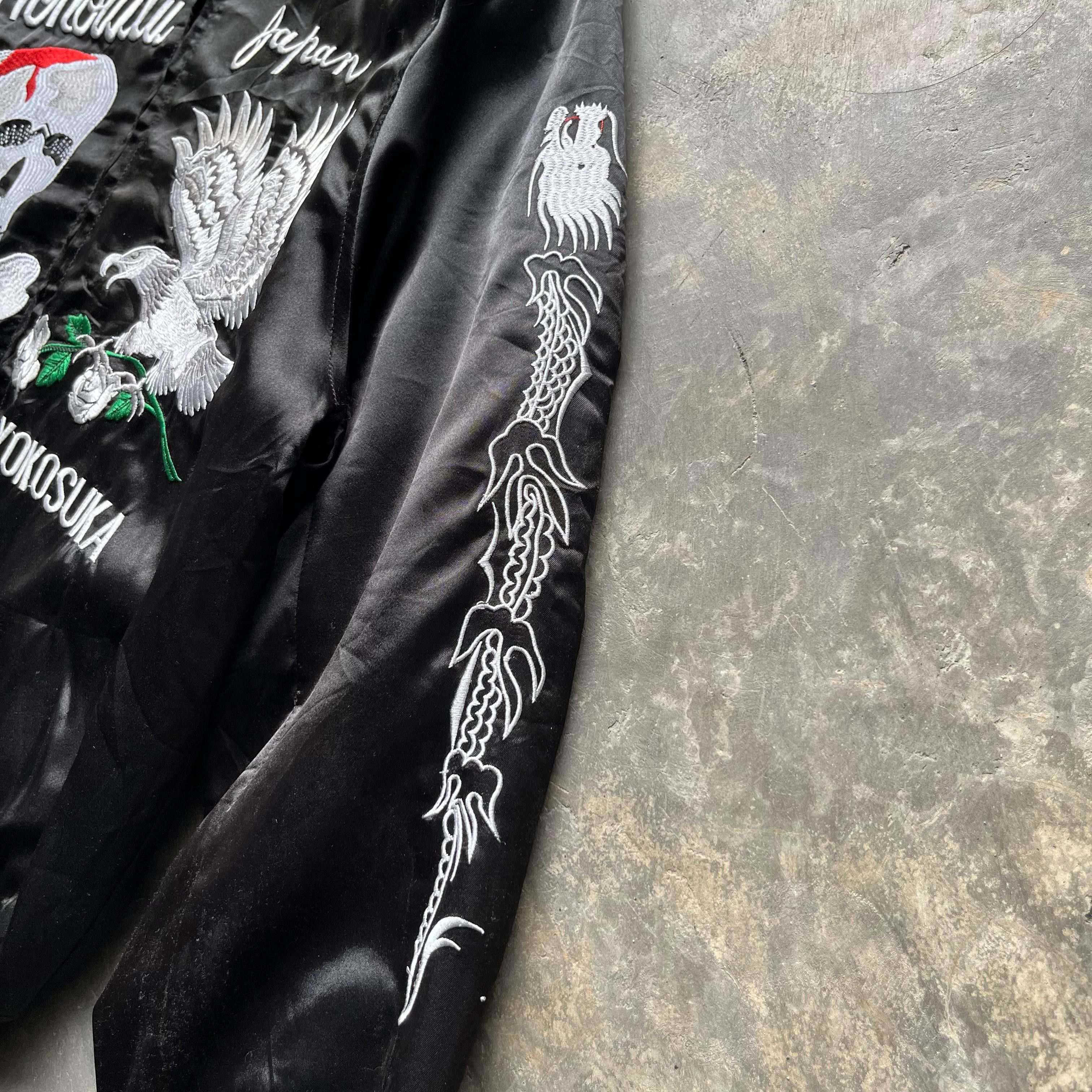 14th Addiction VTG💥 Sukajan Jacket Japanese Brand Skull Eagles Embroidery Size US XL / EU 56 / 4 - 11 Thumbnail