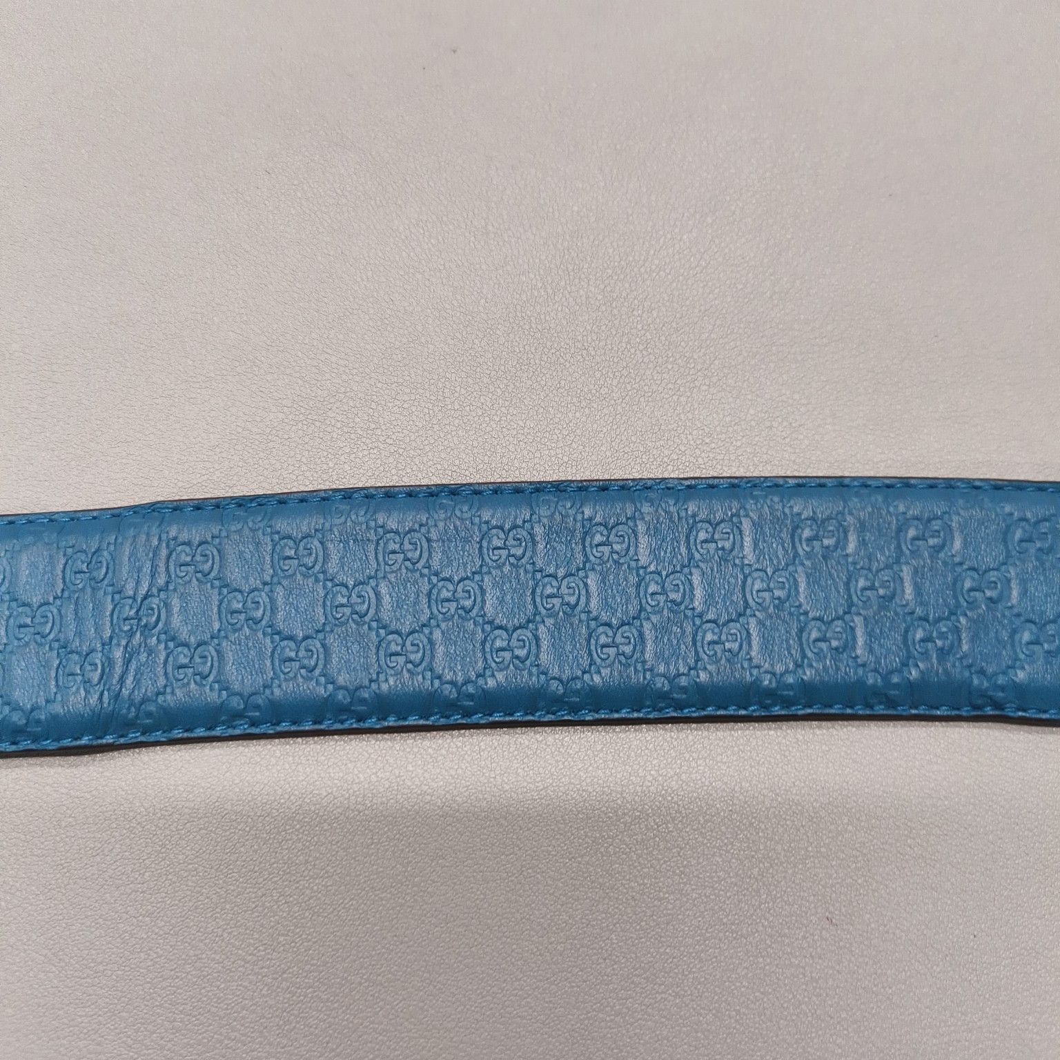 Gucci Gucci Fashion Buckle Belt in Blue-2506 Size ONE SIZE - 6 Thumbnail