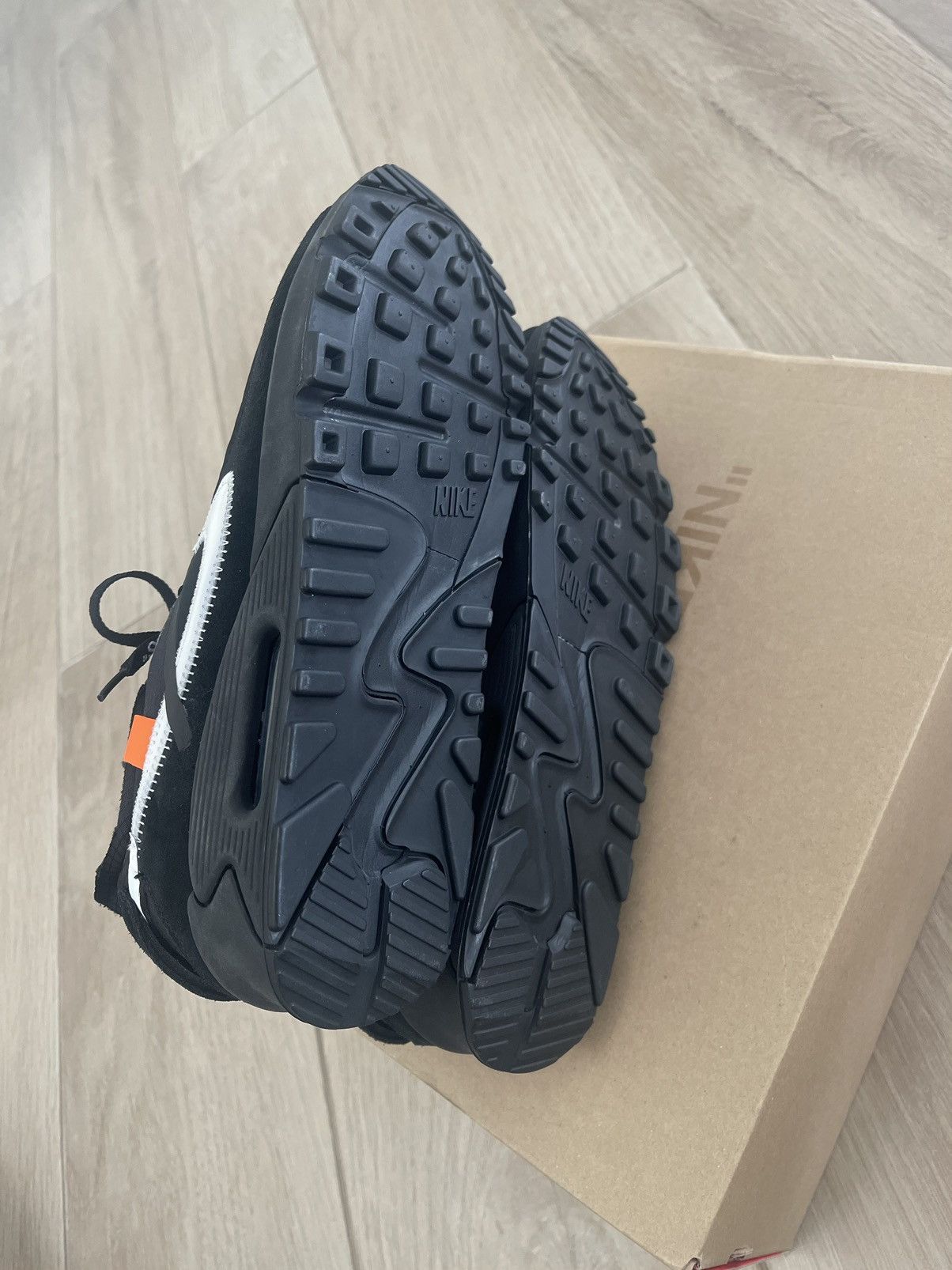 Nike × Off-White The 10: Nike Air Max 90 Black Size US 11 / EU 44 - 9 Thumbnail