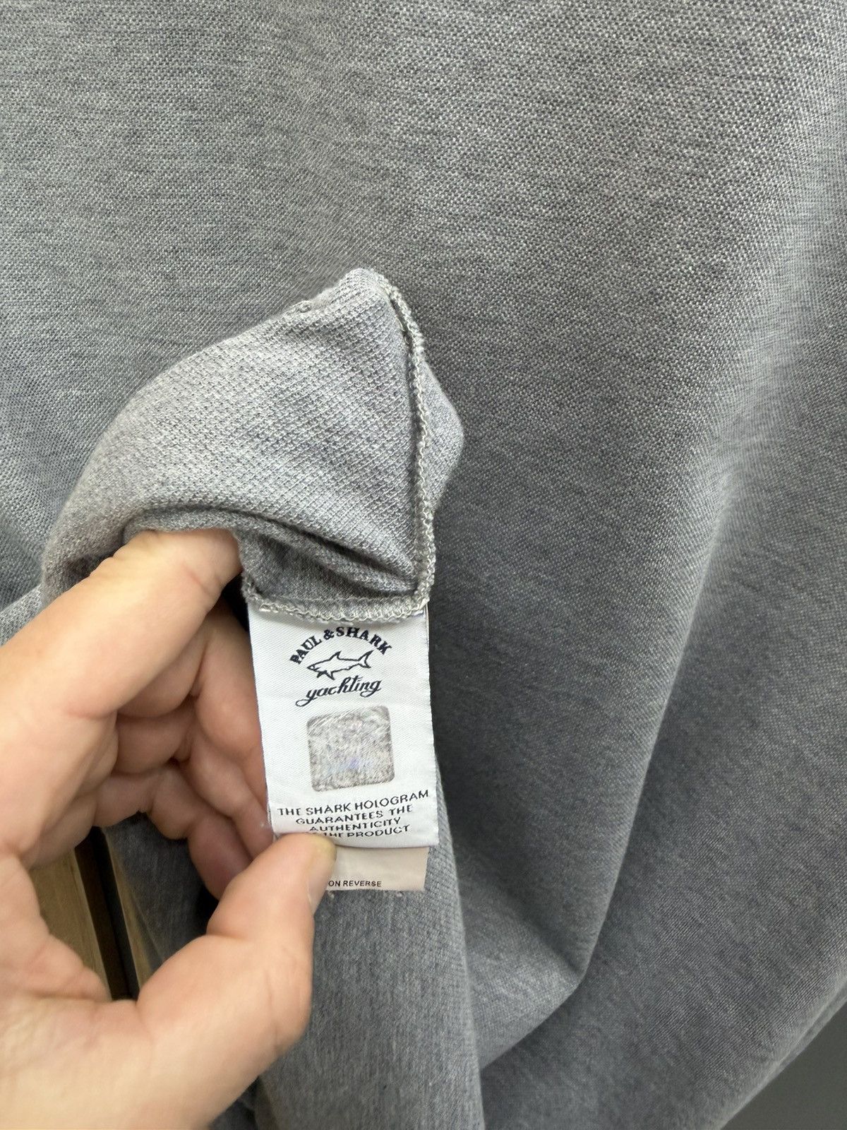 Paul & Shark Paul & Shark Yachting Polo Shirt Grey Cotton Size L Size US L / EU 52-54 / 3 - 8 Thumbnail
