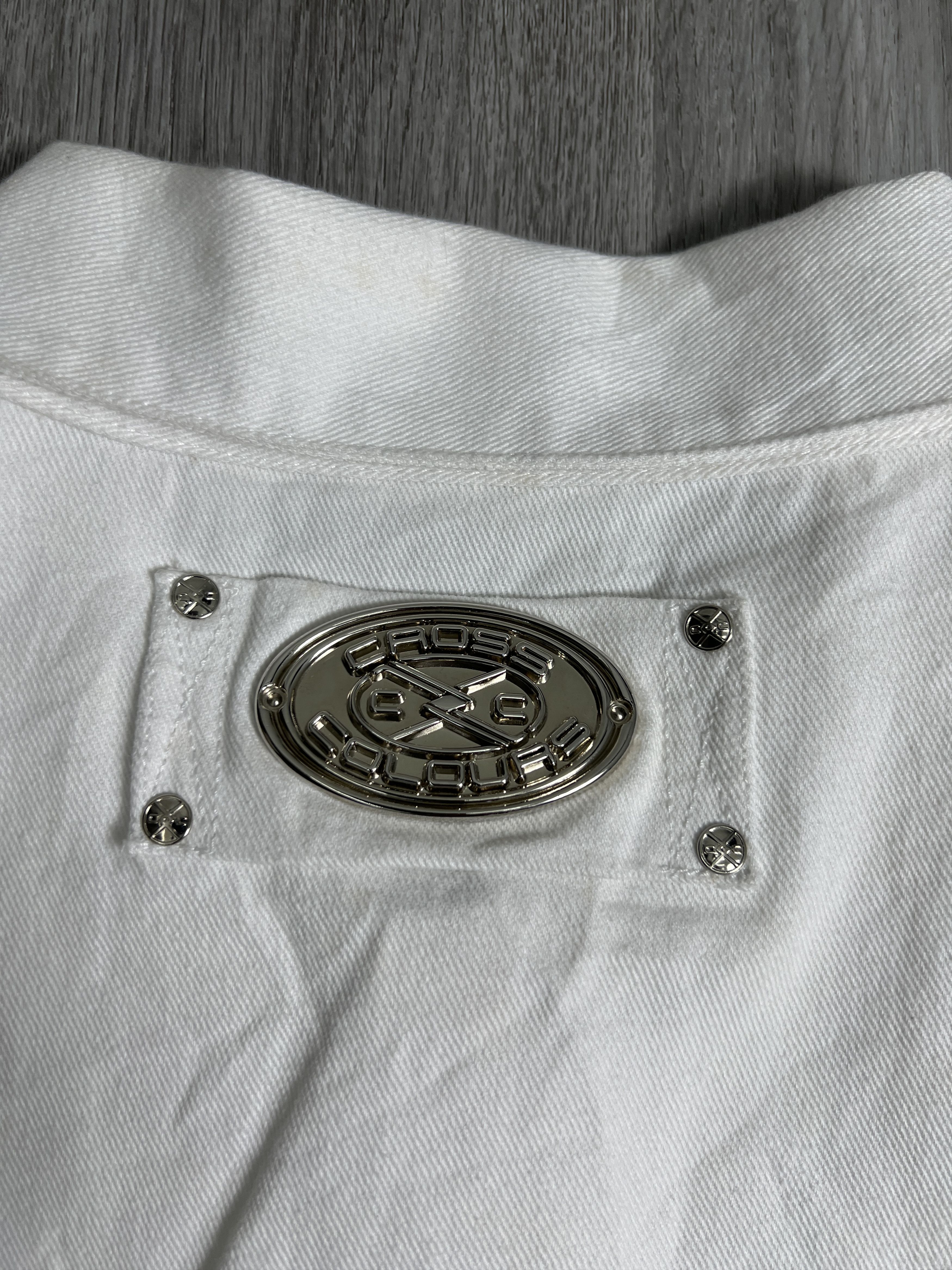 Cross Colours Vintage Cross Colours White Denim Jacket (XXL) JKA006 Size US XXL / EU 58 / 5 - 12 Thumbnail