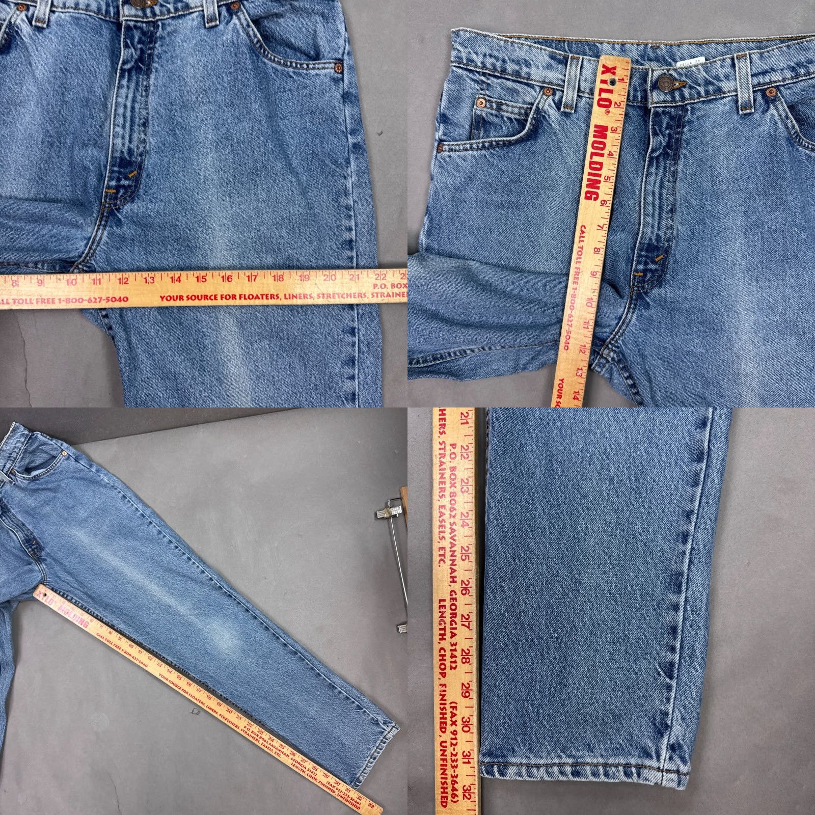 Levi's VINTAGE Levi's Jeans Womens 34x32 90s Made USA 921 Sun Fade Pant Blue 34x32 Levi's 500 Series Jeans Womens 90s On Sun Fade 5-Pocket Denim Pants Mens? Size 38" / US 16 / IT 52 - 9 Thumbnail