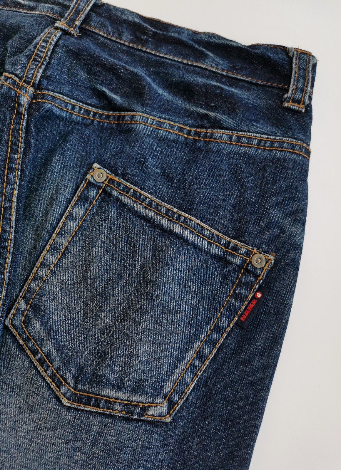 Japanese Brand Double Name Japan Twist Leg Buttons Tapered Jeans Size US 32 / EU 48 - 6 Thumbnail