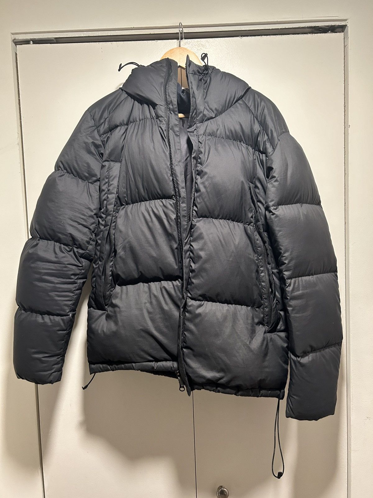 Snow peak recycled light down jacket black