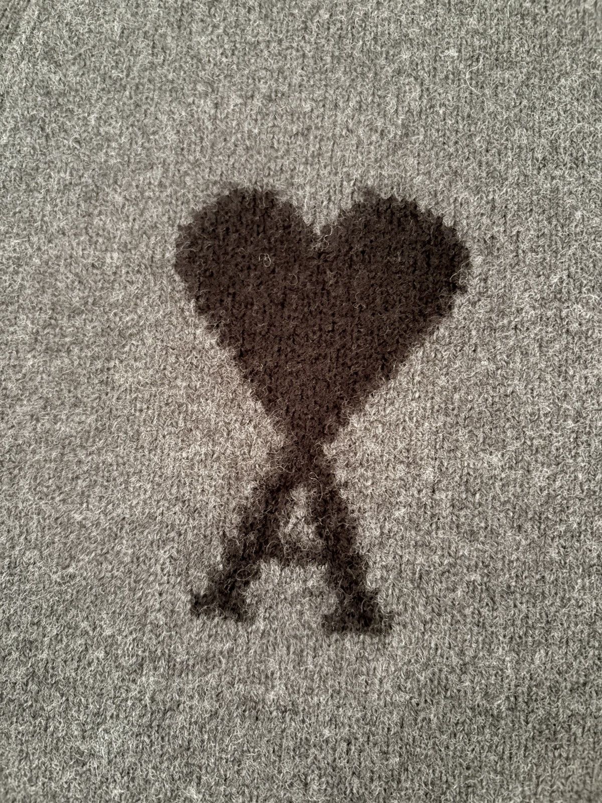 AMI Ami De Couer Unisex Grey Cardigan Size US L / EU 52-54 / 3 - 3 Thumbnail