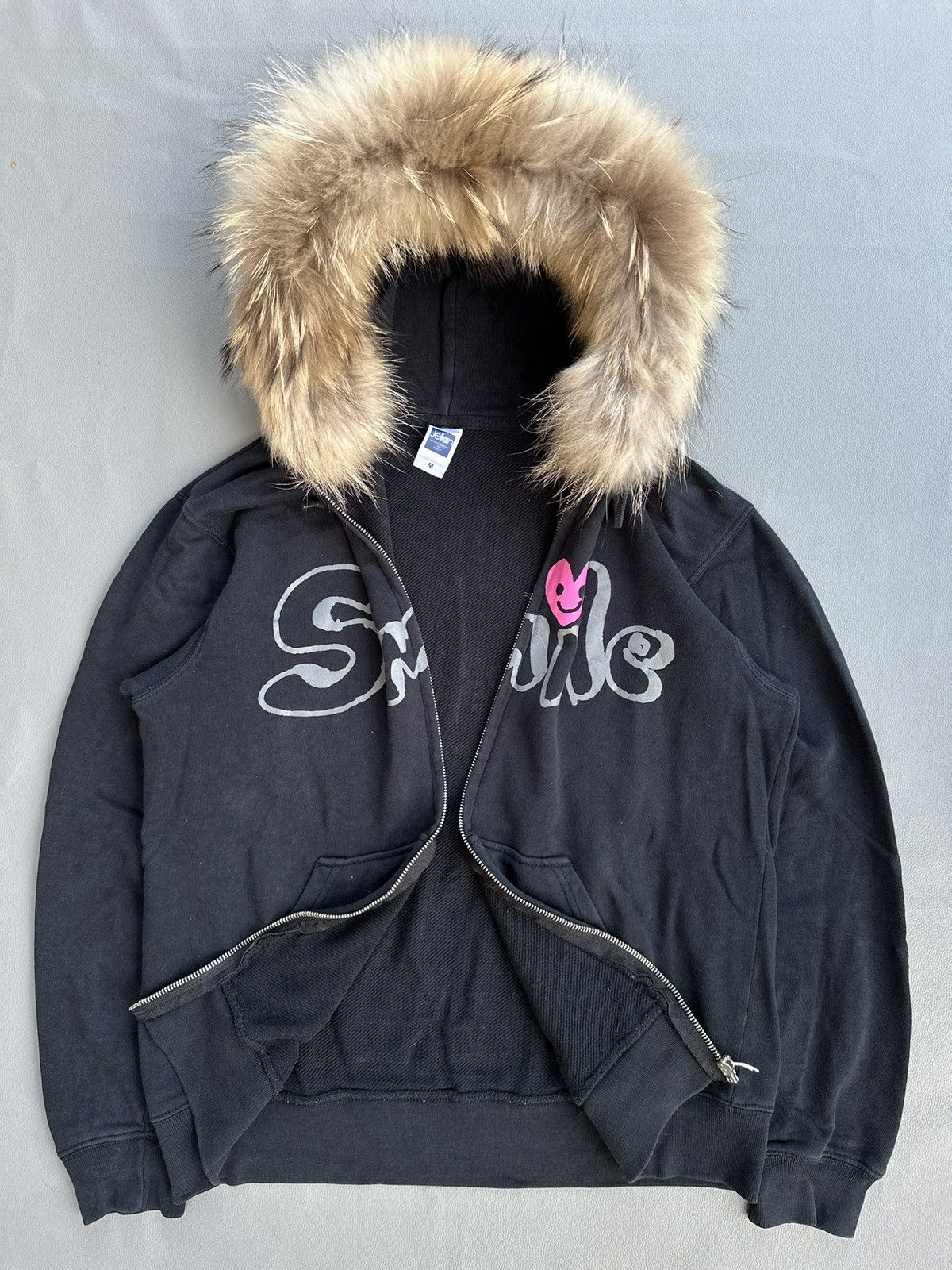 20471120 AYUMI HAMASAKI SMILE HOPE AND PEACE ZIP FUR HOODIE Size US M / EU 48-50 / 2 - 7 Thumbnail
