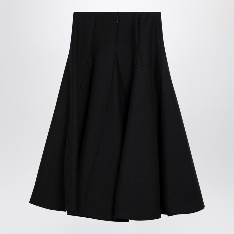 Valentino o1d2blof1024 Midi Skirt in Black Size 28" / US 6 / IT 42 - 2 Thumbnail