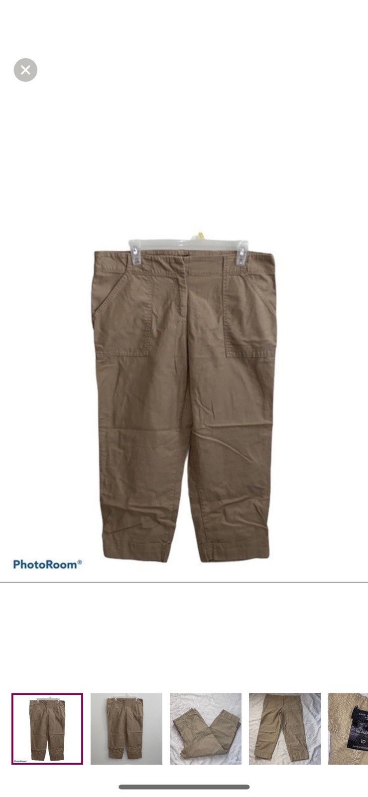 Ann Taylor Ann Taylor cropped khakis size 10 Size 32" / US 10 / IT 46 - 1 Thumbnail