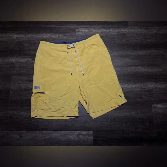 Vintage Ralph deals Lauren Polo Sport Yellow Swordfish swim short size XL trunks mens