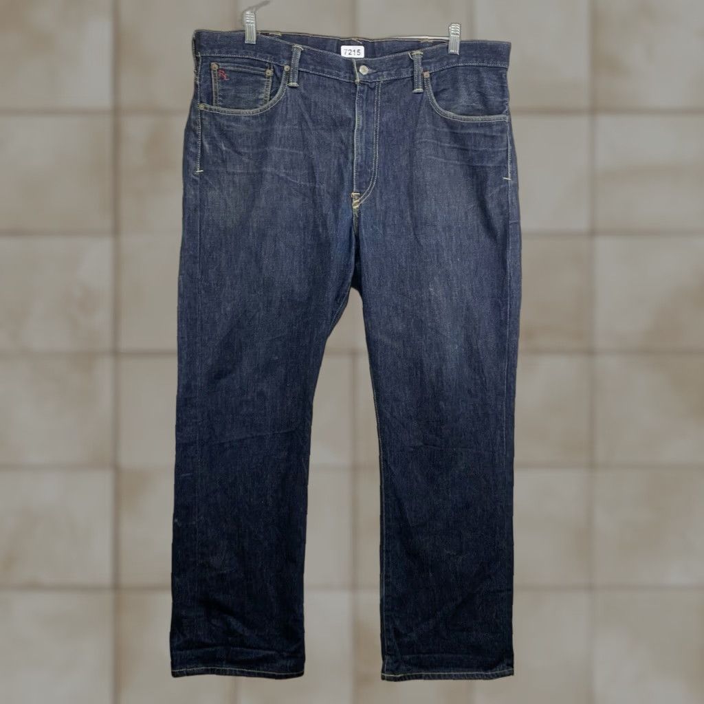 Polo Ralph Lauren Polo Ralph Lauren Mens Jeans 38x30 Straight Relaxed Fit Cotton Denim Blue Designer 67 Style Size US M / EU 48-50 / 2 - 1 Thumbnail