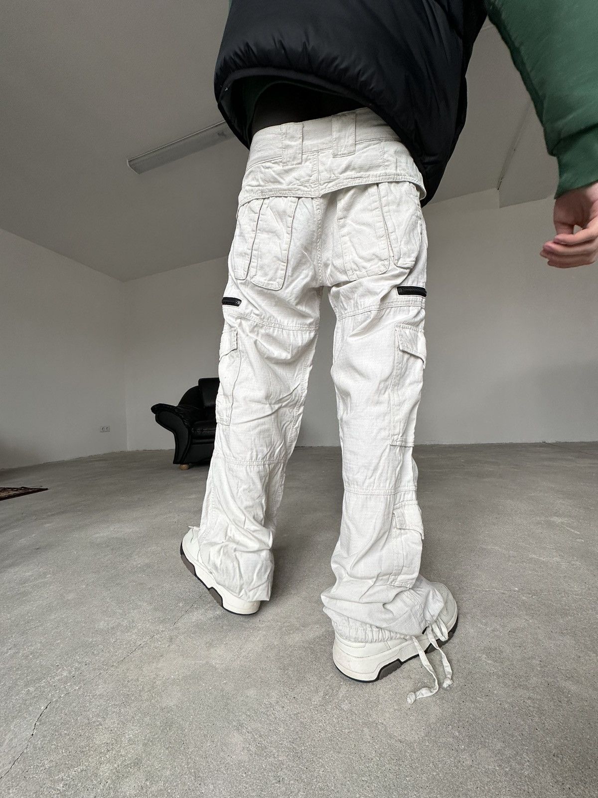 Japanese Brand × Vintage Vintage Fishbone Cargo Pants Size US 32 / EU 48 - 4 Thumbnail
