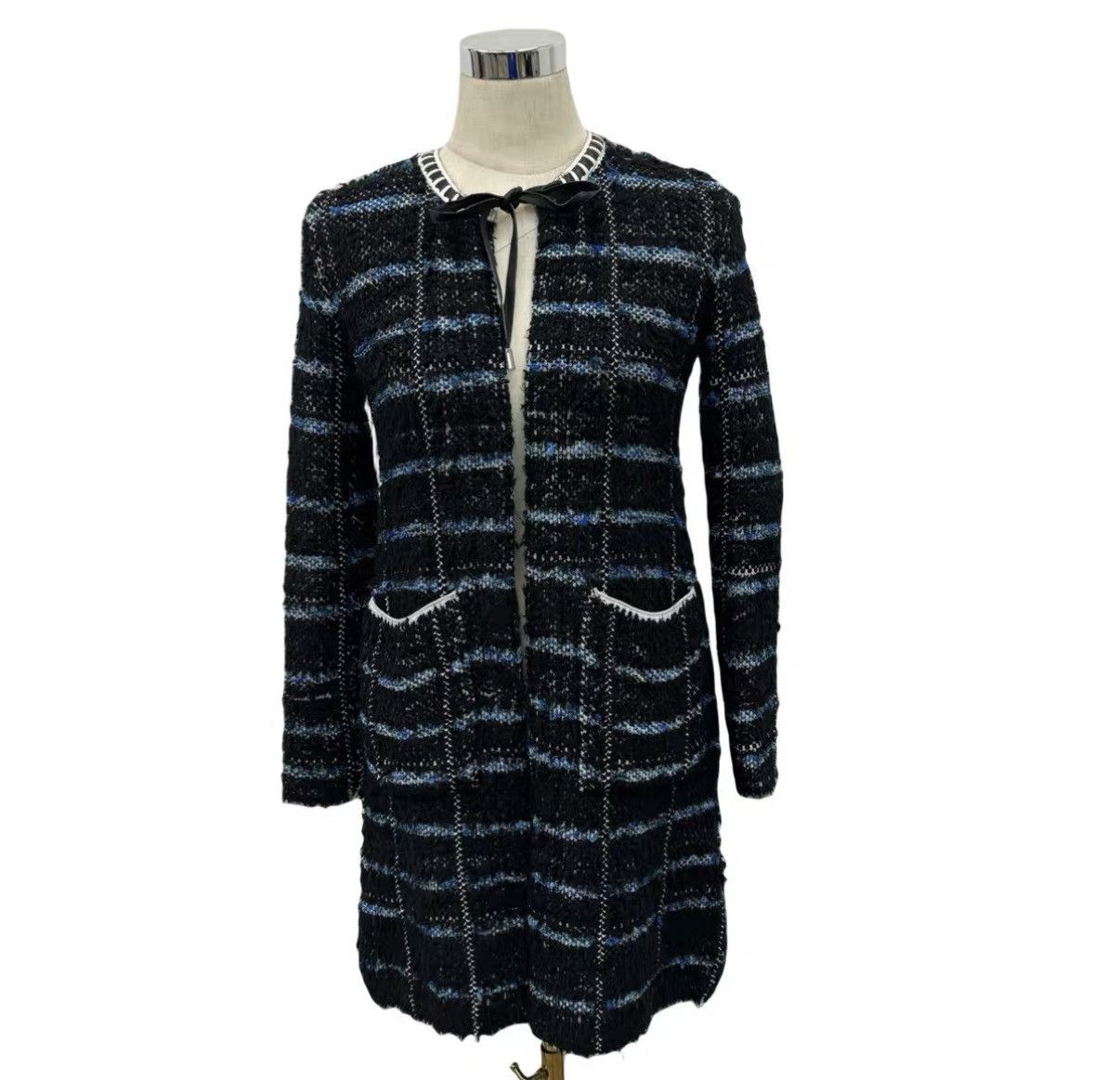 Louis Vuitton Louis Vuitton Black & Blue Cardigan J41 Size XS / US 0-2 / IT 36-38 - 4 Thumbnail