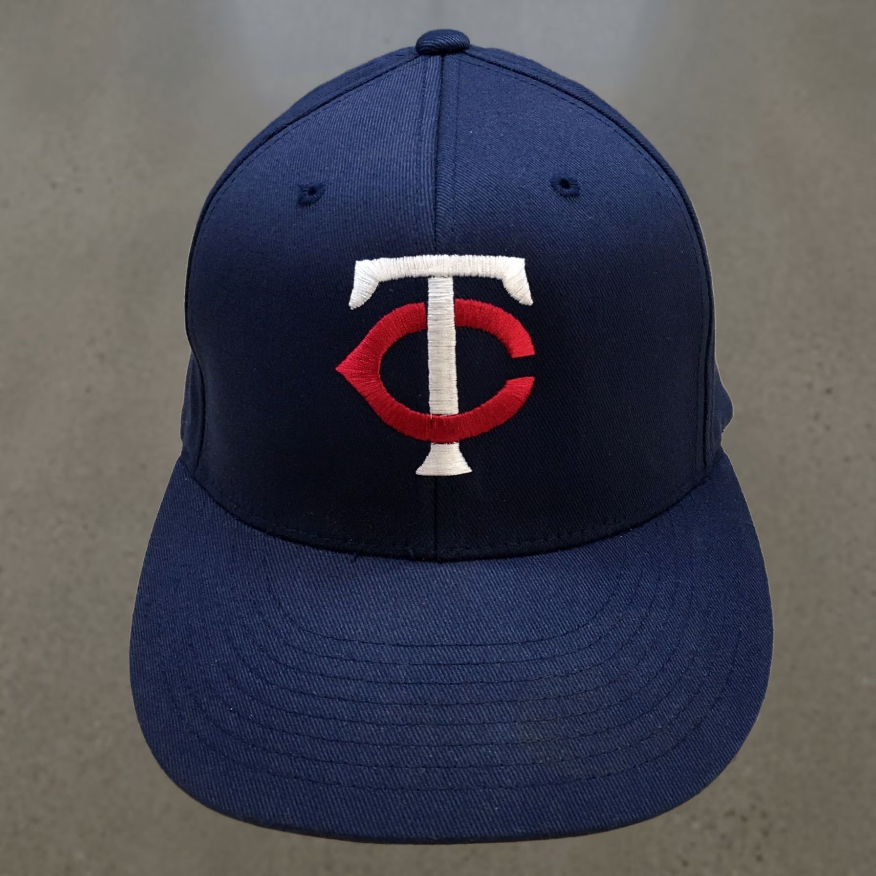 Vintage Flexfit Minnesota Twin Cities Yogi Fitted Baseball Cap Mens S-M Blue XS? Size ONE SIZE - 1 Thumbnail