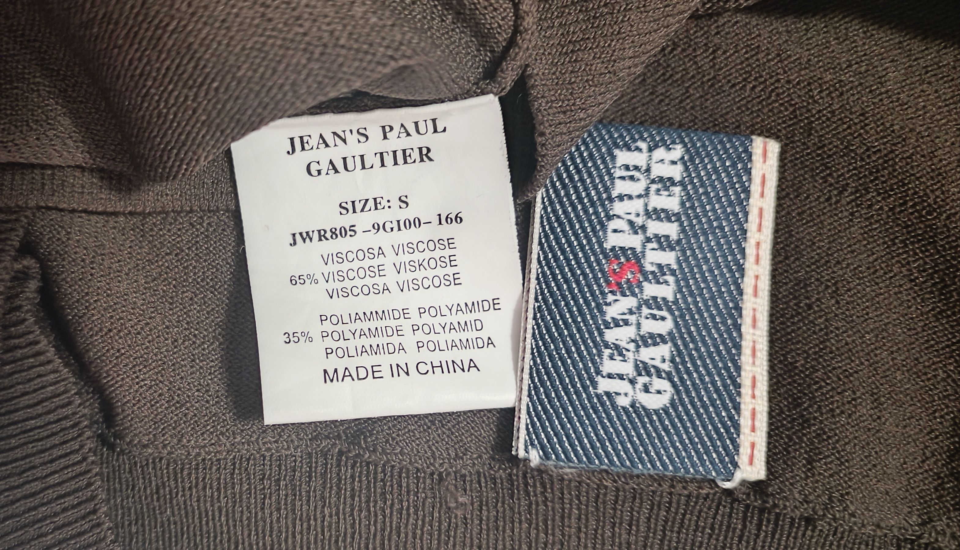 Jean Paul Gaultier Chocolate brown top with yellow and red rhinestones Size S / US 4 / IT 40 - 3 Thumbnail